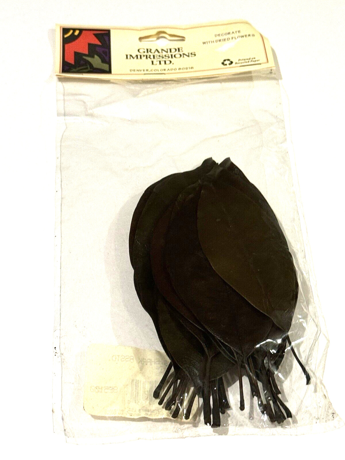 Grand Impressions Dried Florals Leaves Shark 825100 Wedding Craft Decor NEW READ