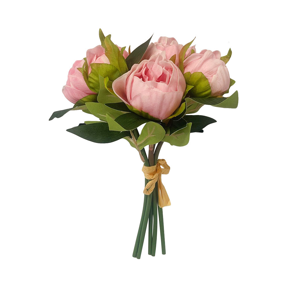 10” Real Touch Peony Bundle Artificial Foam Flower Bouquets Silk Floral