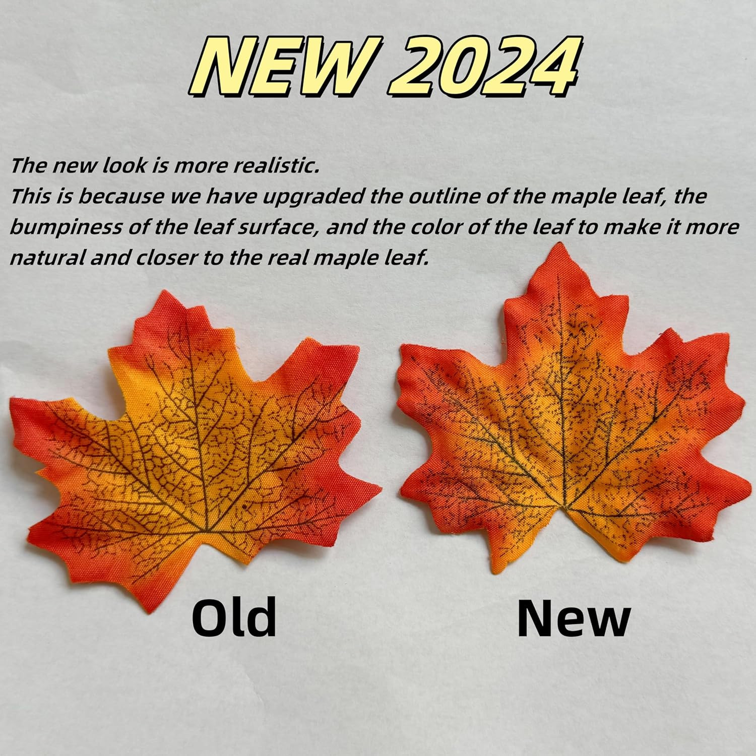 360 Pcs 8Cm/3.1Inch Artificial Maple Leaves 6 Colors Fall Leaves Thanksgiving Da