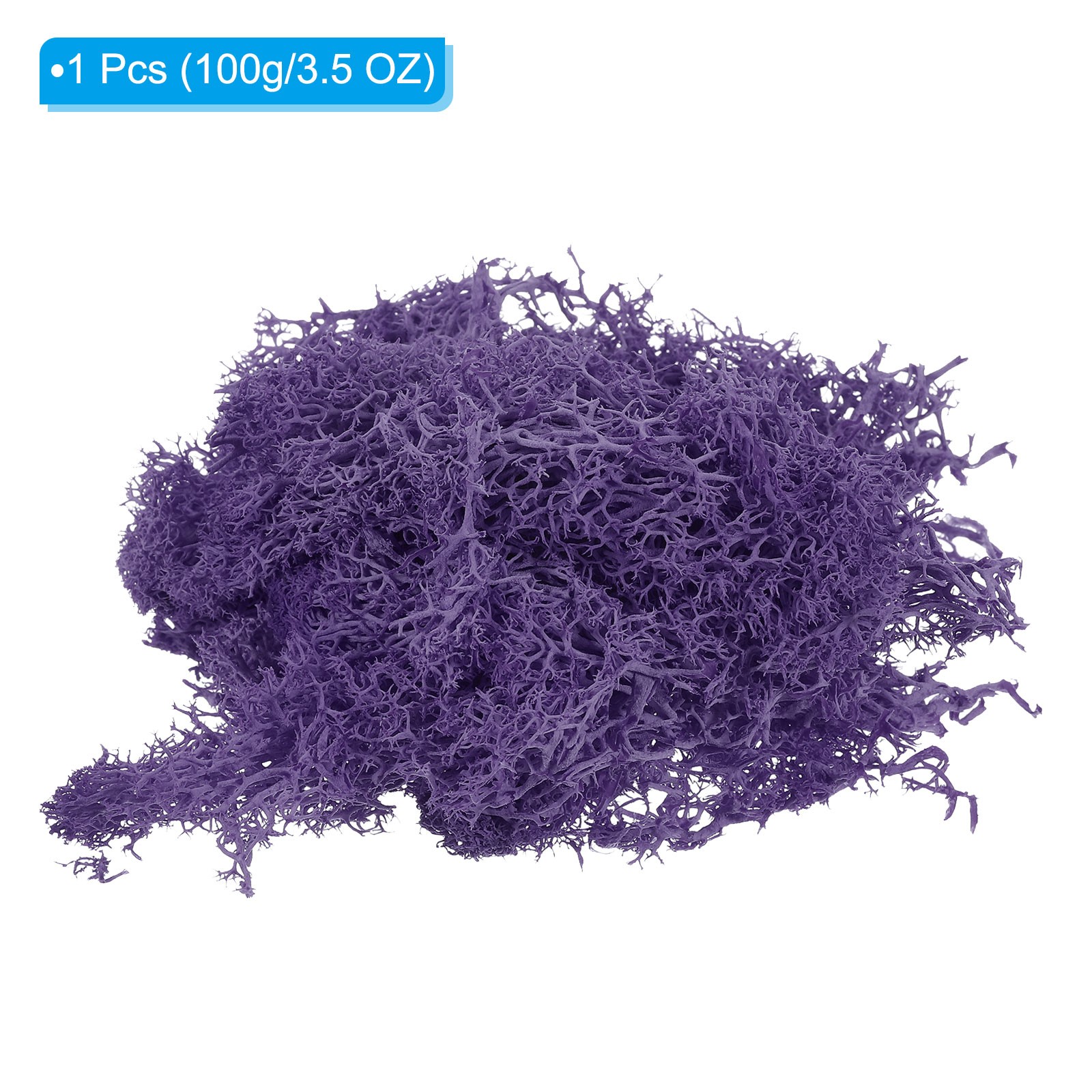 3.5 OZ Fake Moss Decorative Artificial Moss for Potted Plants, Dark Purple