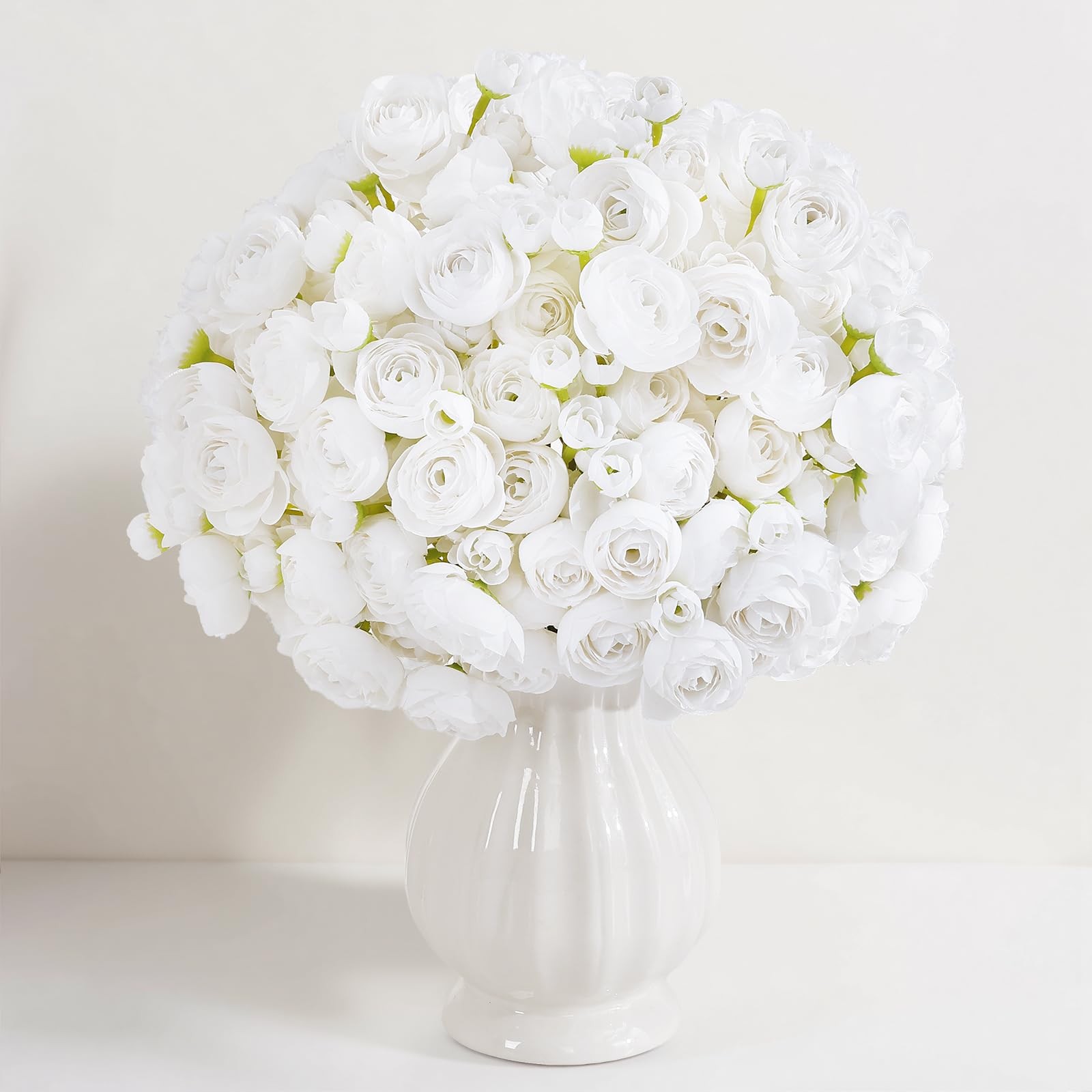 Ranunculus Artificial Flower Faux Silk Floral Bouquet Wedding Home Decor Stem