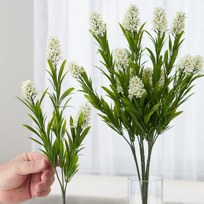 Group of 6 Cream Artificial Star Flower 26″ Floral Sprays