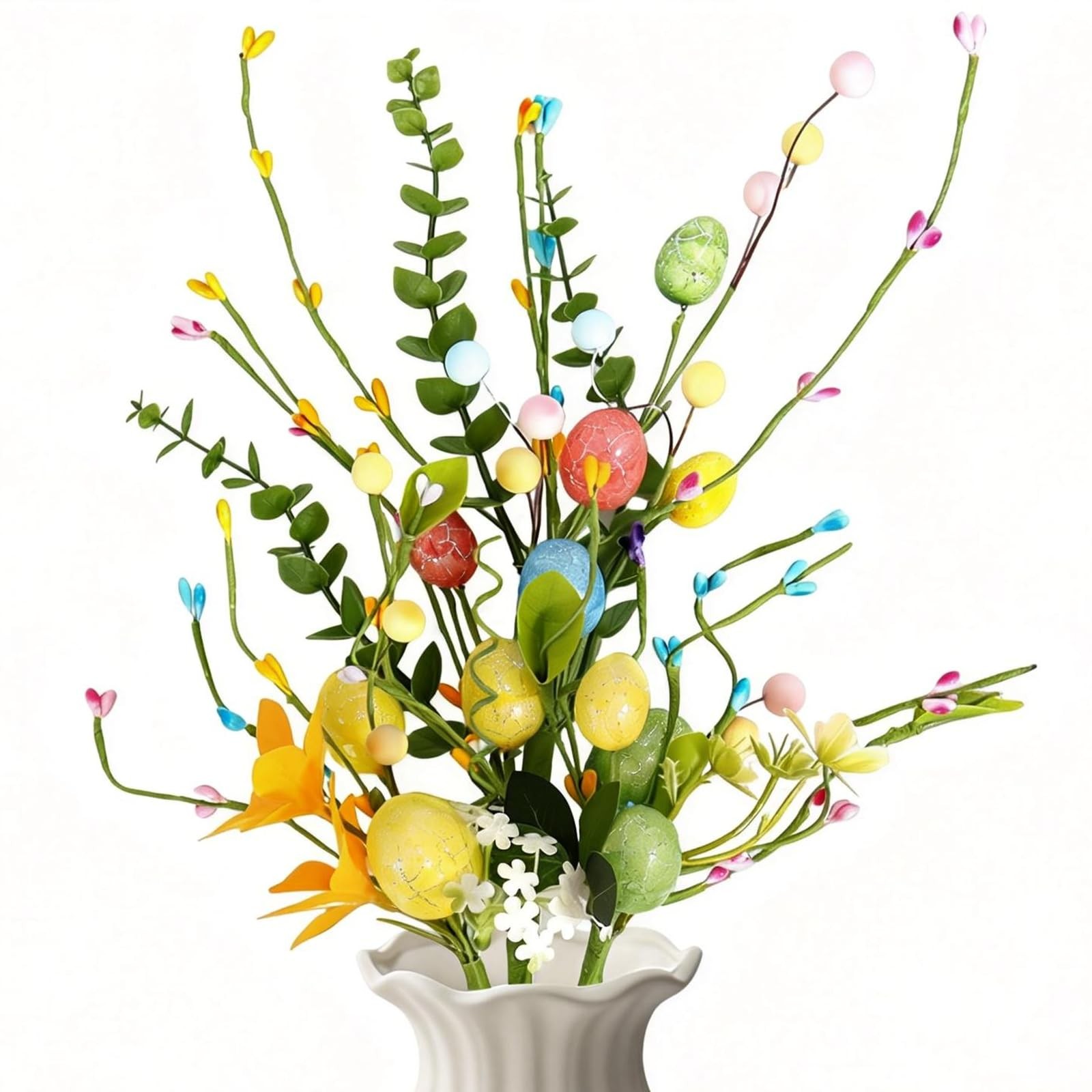 Easter Decorations for Home,Easter Flowers Artificial Farmhouse Easter Garlan…