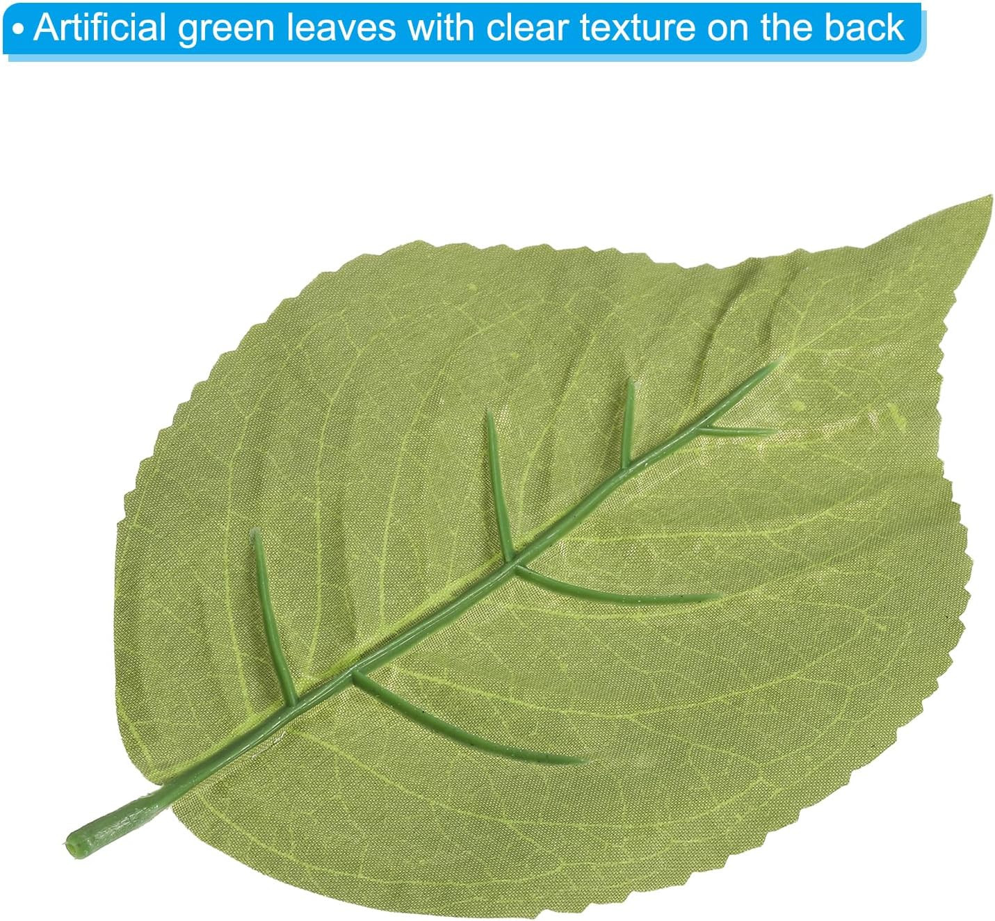 5.12X3.15 Artificial Silk Hydrangea Leaf, 80Pcs Artificial Greenery Fake Leaves