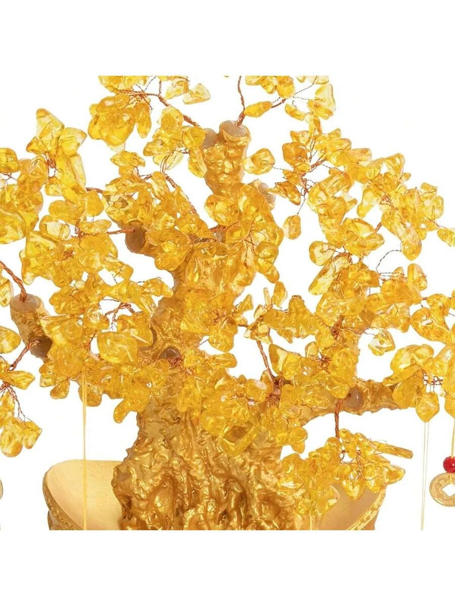 Tabletop Ornament, Crystal Money Tree Decoration, Feng Shui