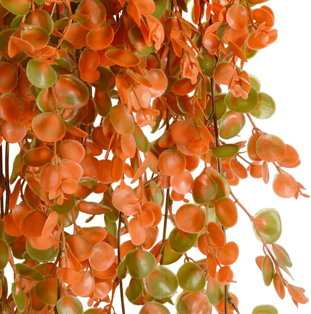 2pcs Artificial Hanging Fall Plants Fake Hanging Plant Faux Eucalyptus Leaf Gree