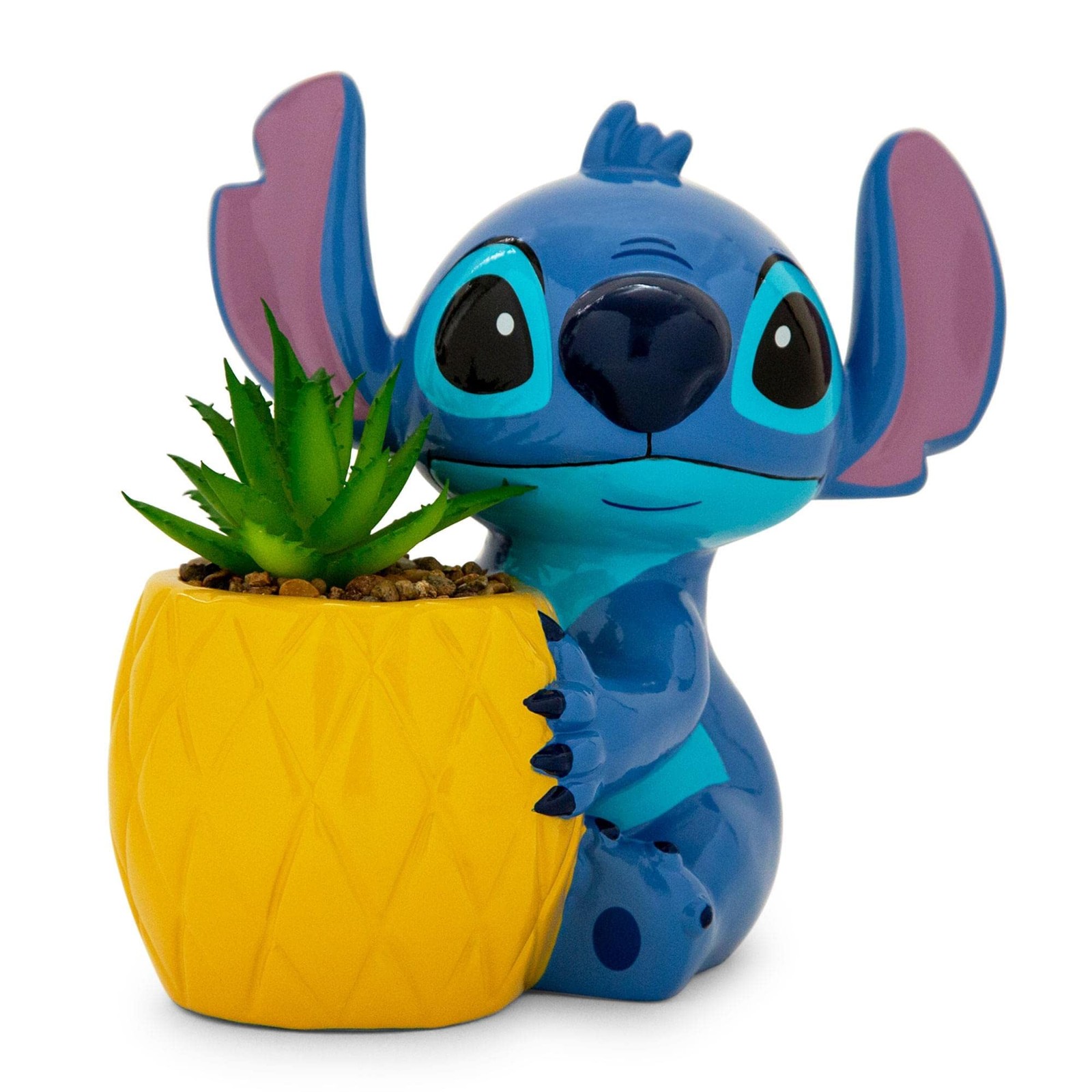 Disney Lilo & Stitch Pineapple 6-Inch Ceramic Planter with Artificial Succule…