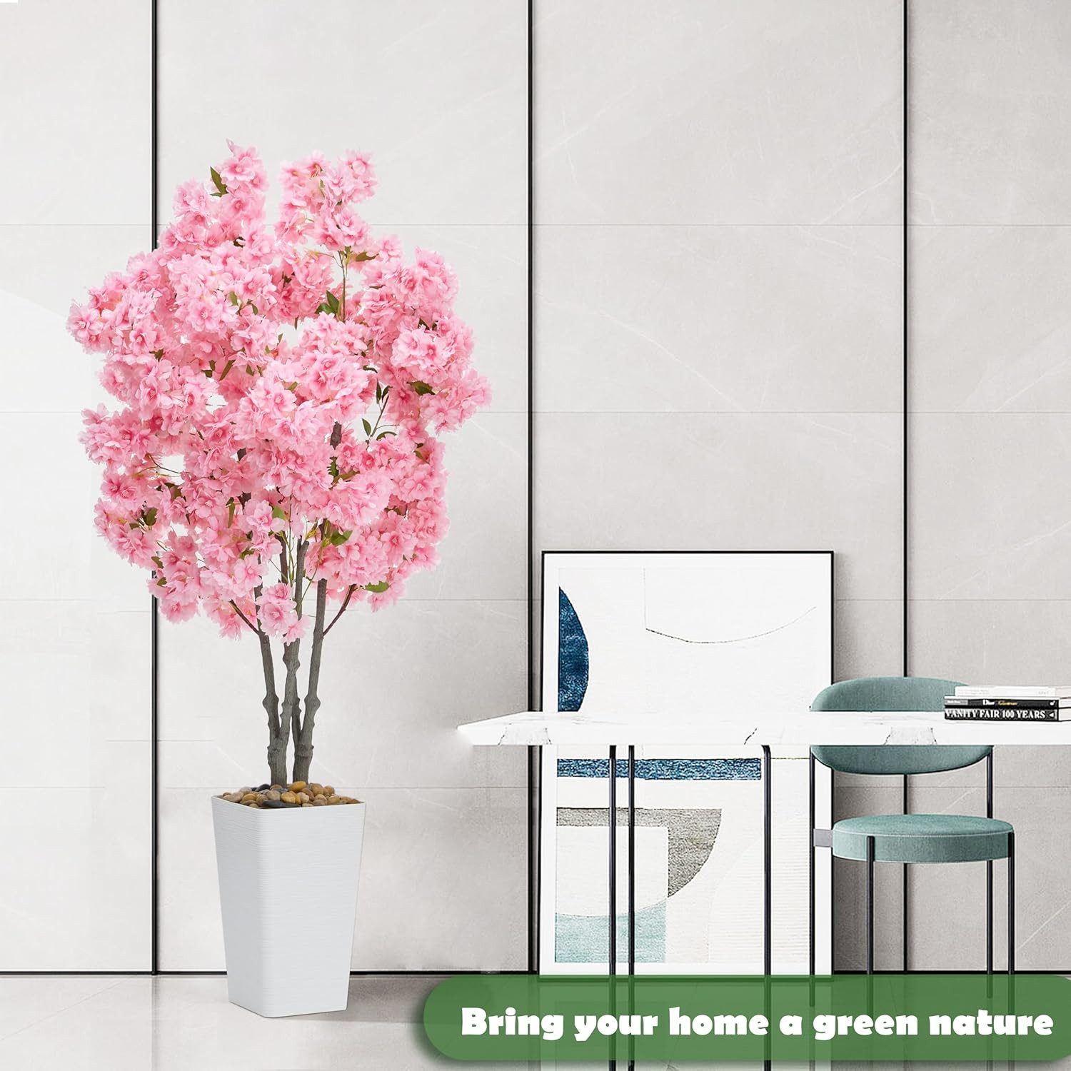 5FT Artificial Cherry Blossom Tree – Pink Sakura Decor for Home & Events