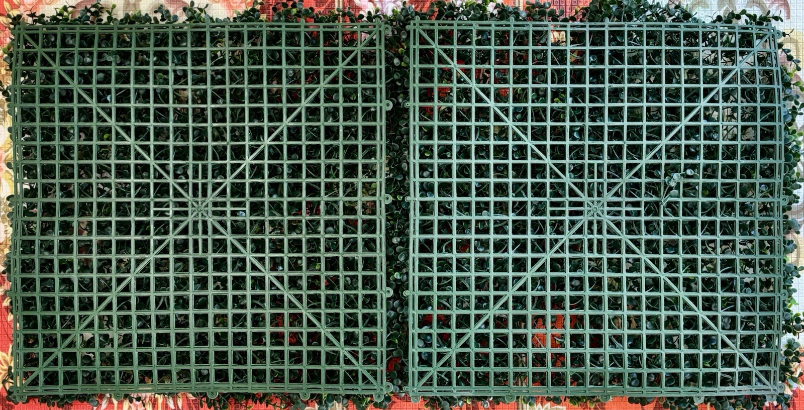 2 X 20″x20″ Artificial Faux Leaf Fence Screen Wall Decor Panel Decor JQDP01