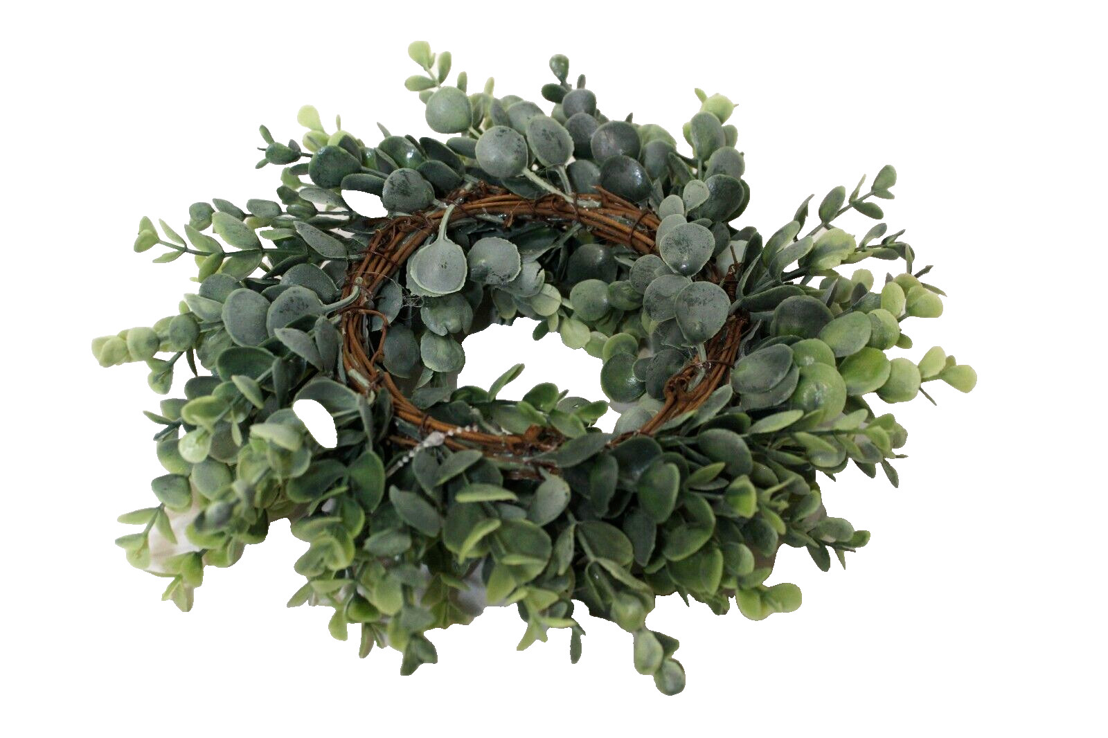 Box Wood Wreath Artificial Greenery 10″ Candle Ring