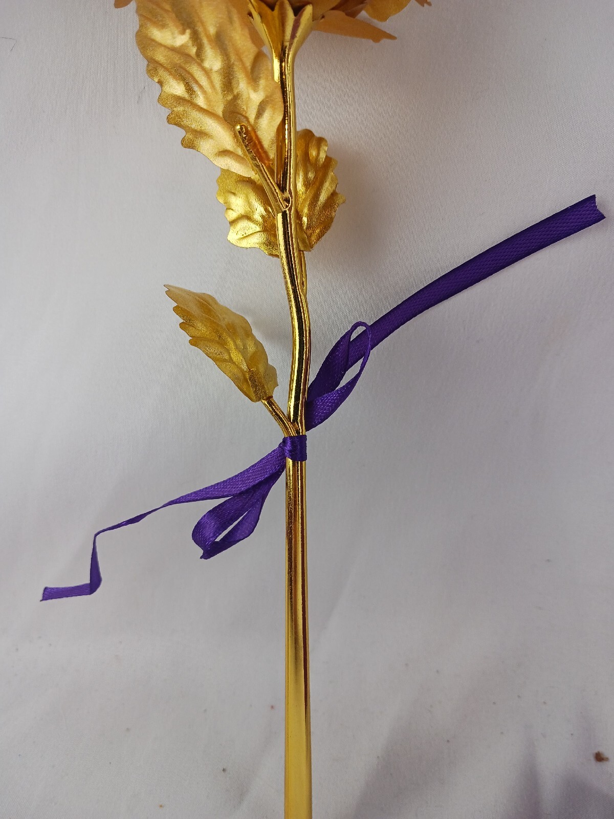 24K Gold Foil Artificial Rose Flower, 24K Golden Rose
