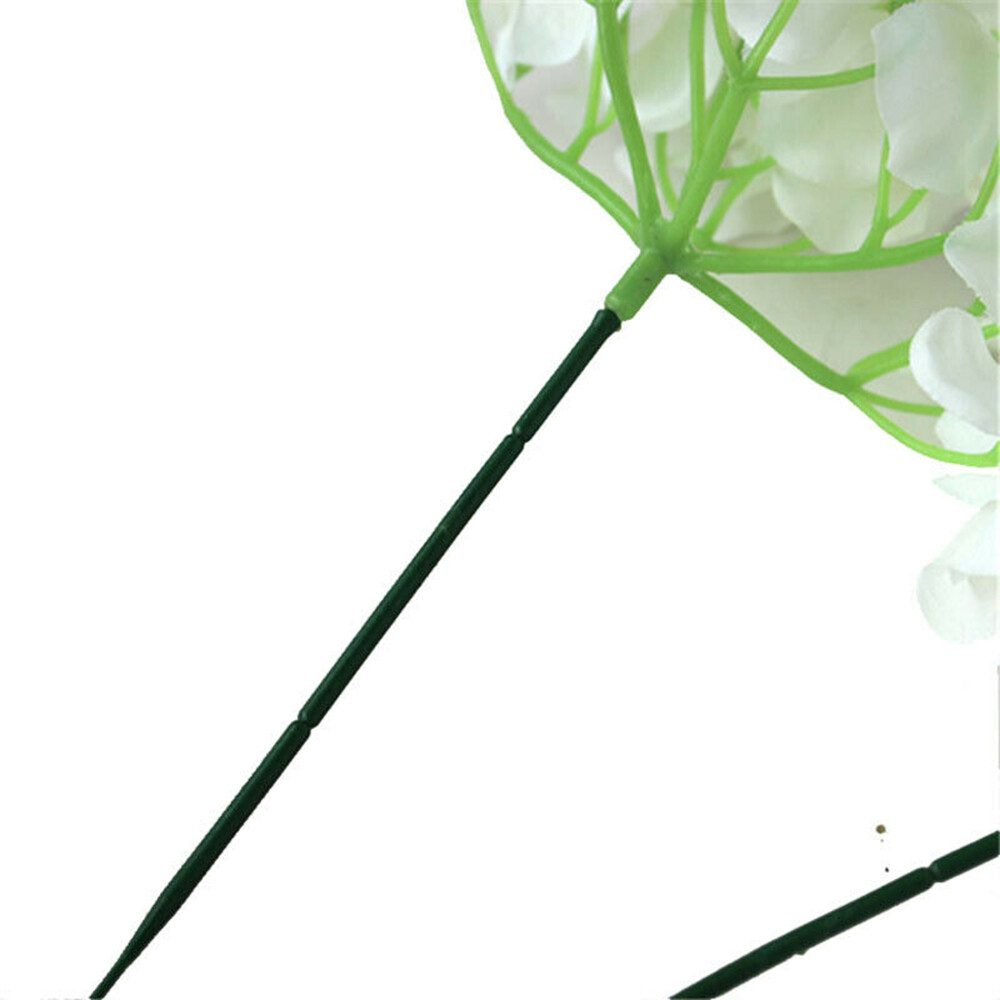 100Pcs/Set Flower Rod Plant Potted Stem Gardening Wire Plastic Artificial Decor