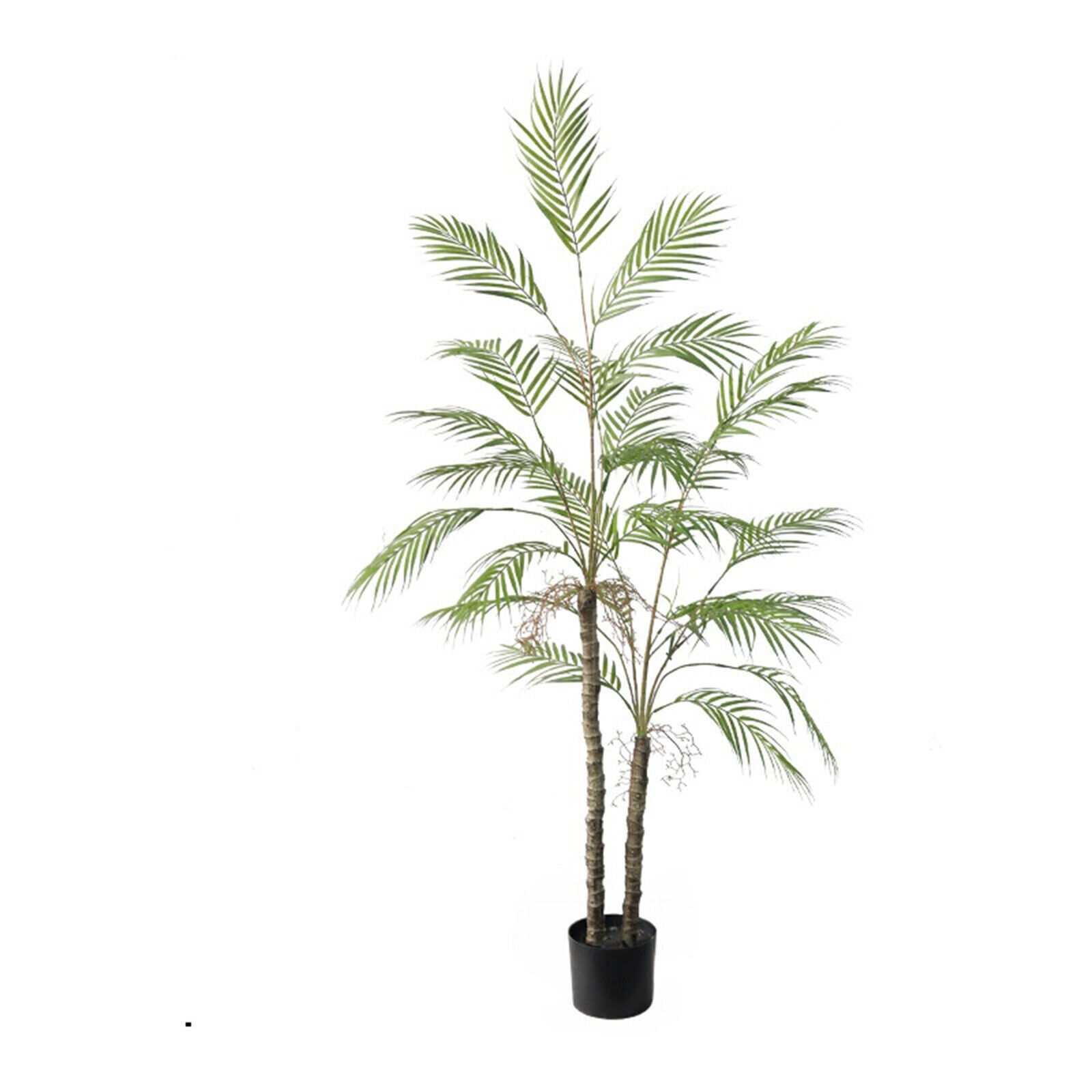 4ft/5ft Artificial Golden Cane Palm Tree Faux Plant Indoor Outdoor Home Decor