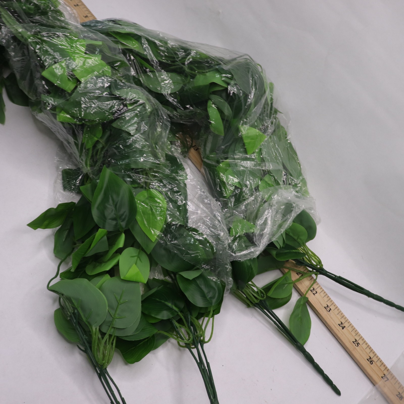 (4-Pk) Wofair Artificial Hanging Plants Fake Ivy Leaves Polyester Green