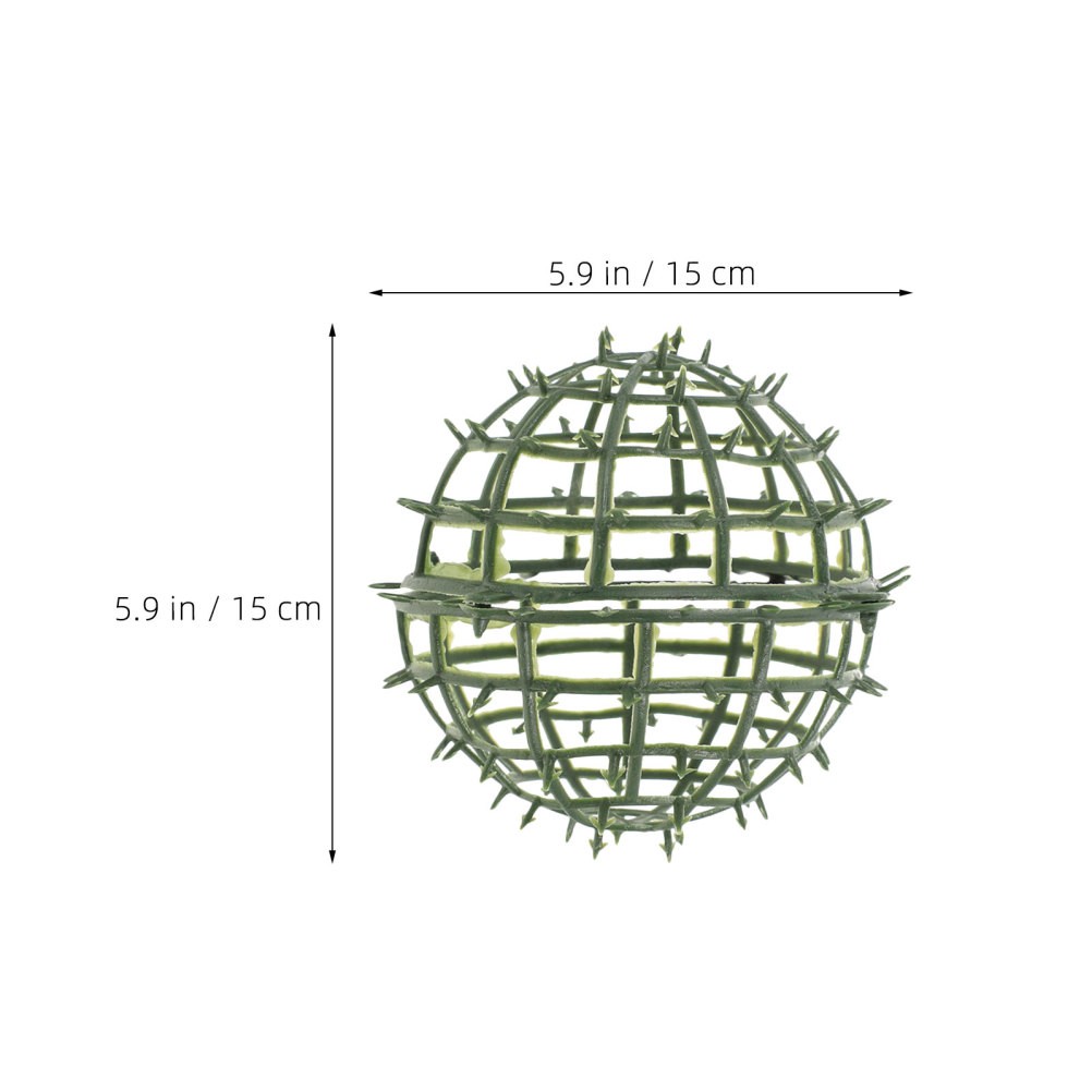 8Pcs Reusable Plastic DIY Decorative Grass Ball Rack Green Plant Support Frame