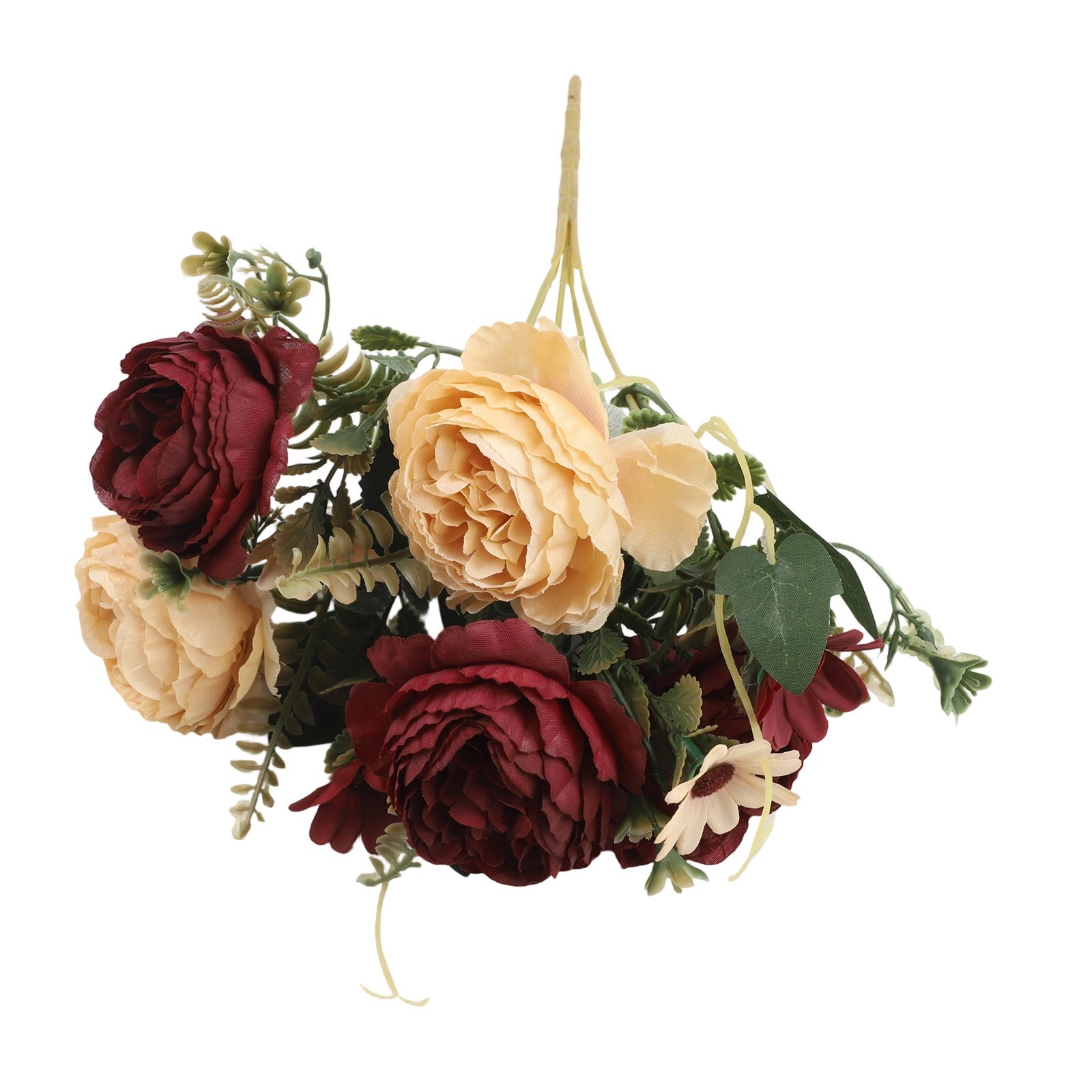 Elegant Faux Floral Bouquet Peony Rose Arrangement for Stylish Centerpieces