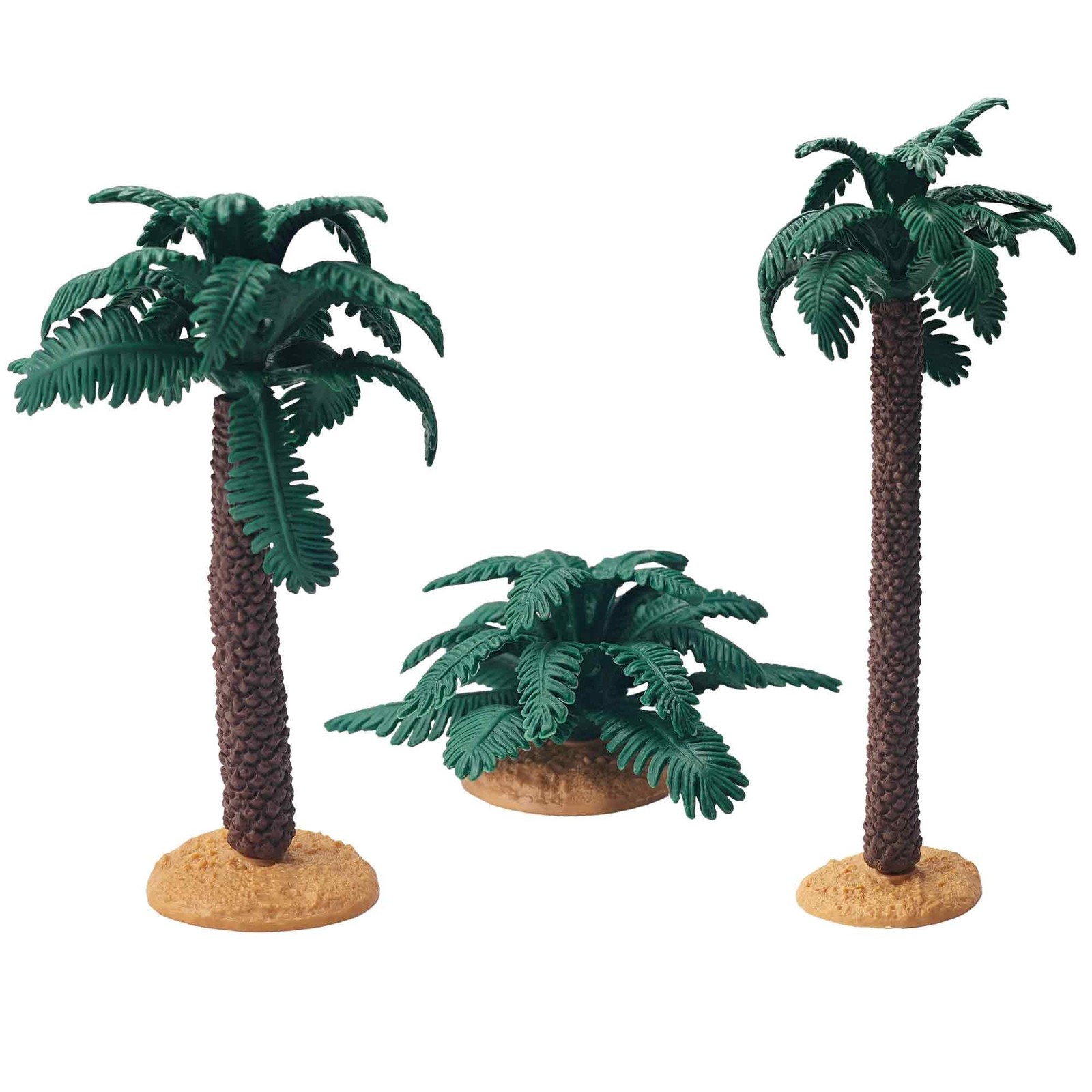 3Pcs Mini Palm Tree Decor, Artificial Miniature Coconut Trees for DIY Crafts,…
