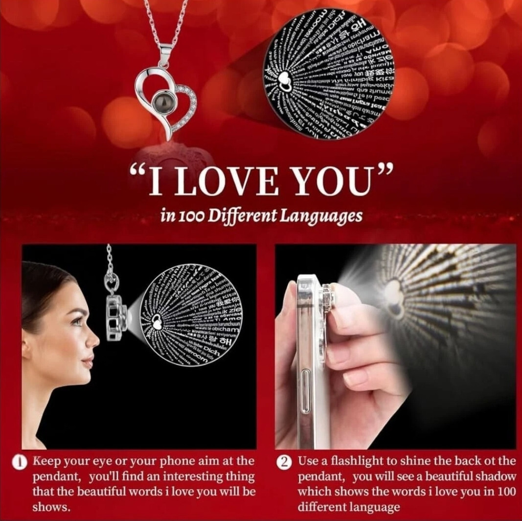 Real Preserved Red Rose with Necklace Auto LED Light Fathers day Gift For him!