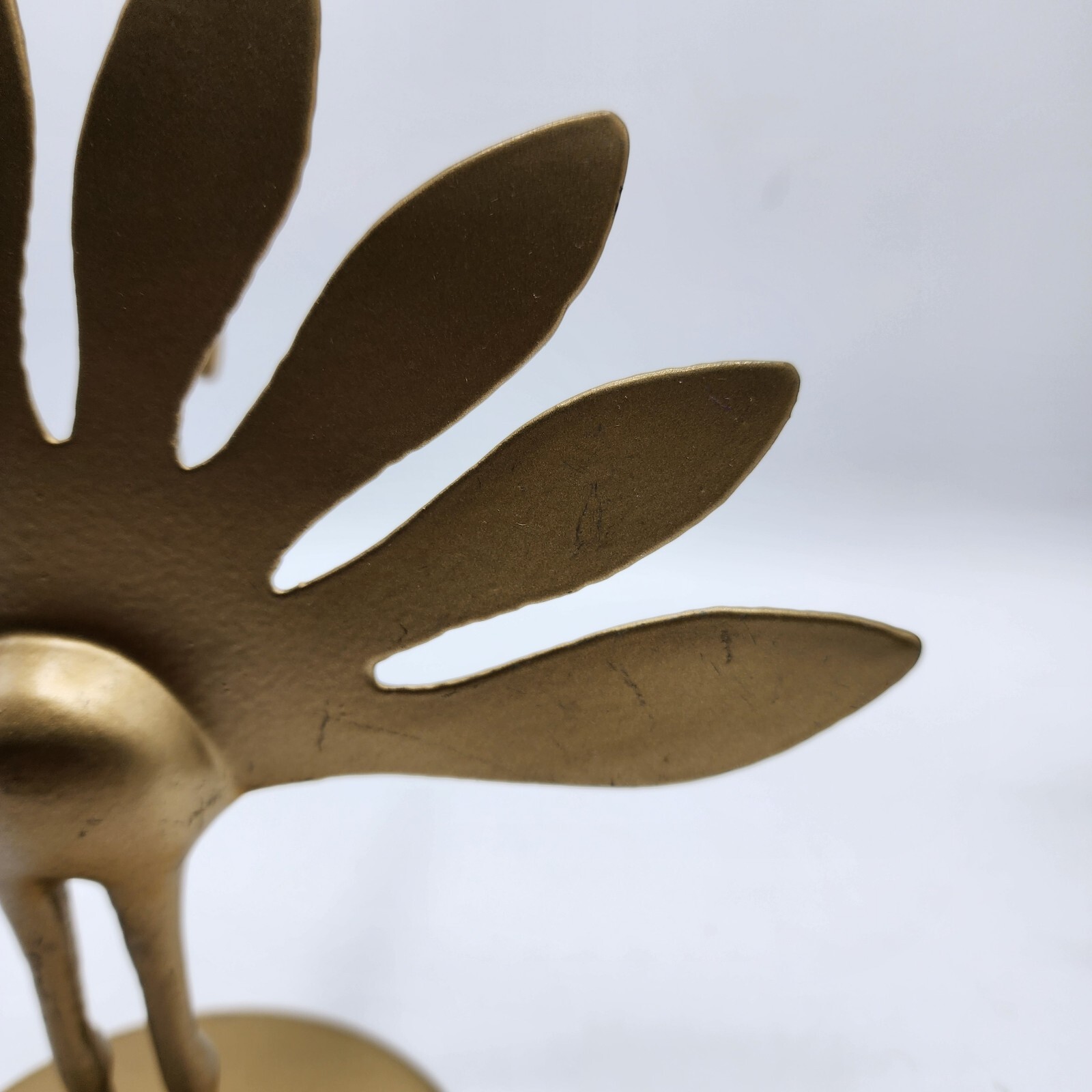 IKEA Markniva Decorative Brass Like Peacocks Figurines Lot of 2 Preowned.