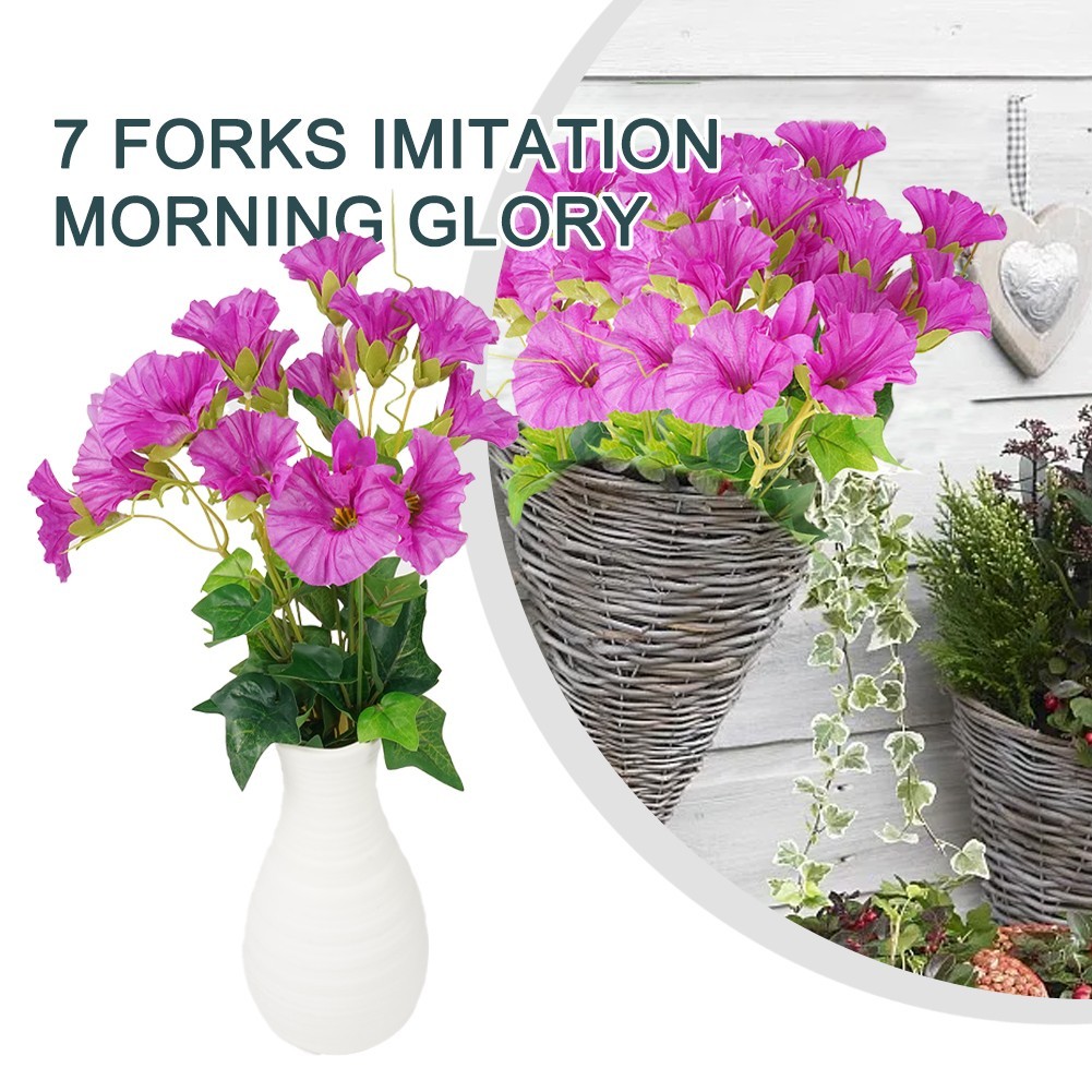New Fashion Vine Artificial Morning Glory Petunia Shop Wedding 35cm Decor