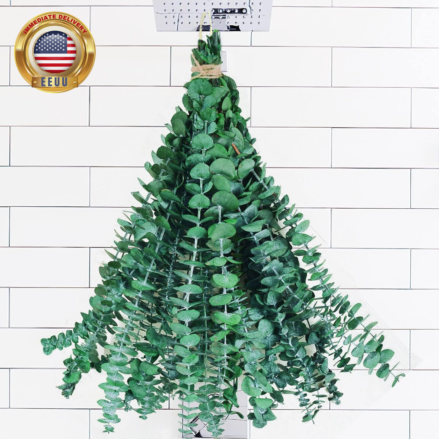 10Pcs Dried Eucalyptus Stems for Shower 17″ Real Natural Hanging Eucalyptus Stem