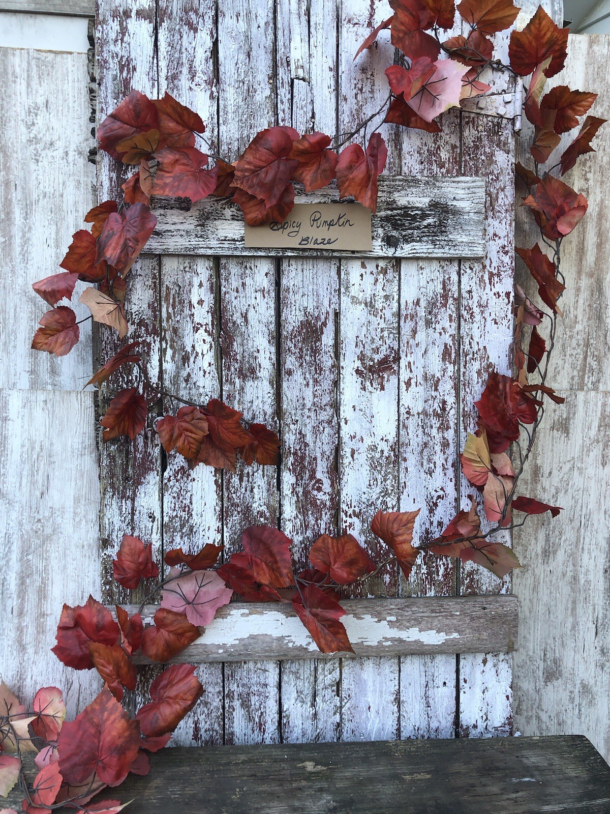 Spicy Pumpkin Fall Leaf Garland 15 FT Autumn Artificial LARGE Fall Leaves