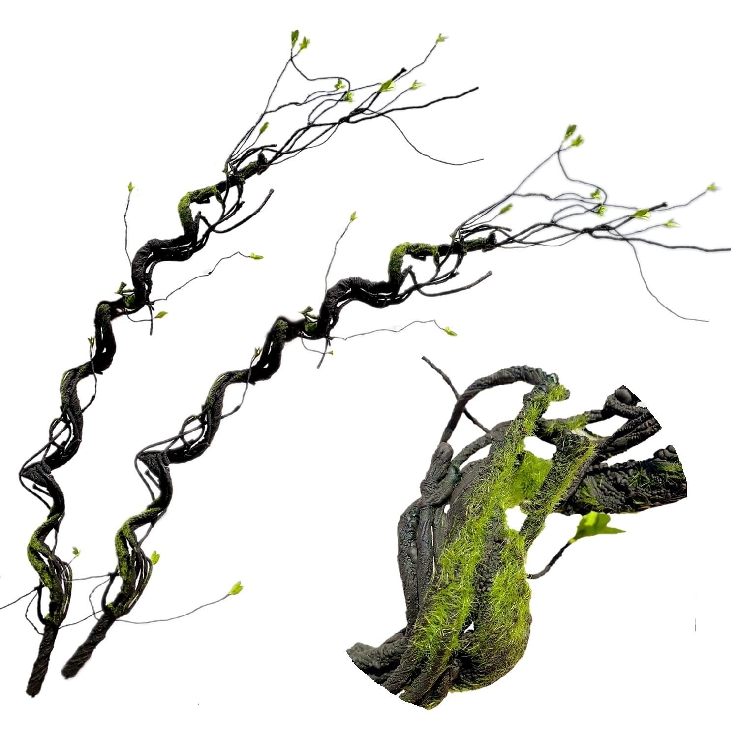 Artificial Flexible Tree Rattan Branches Jungle Climber Long Vines Fake Twigs…
