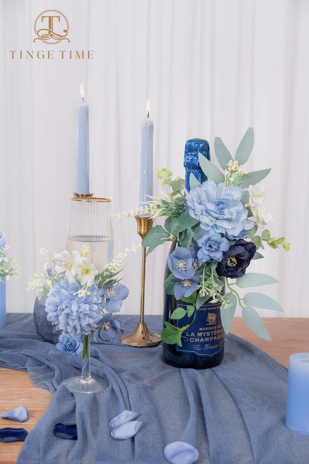 Dusty Blue Artificial Flowers: Peonies, Sunflowers, Orchids & More
