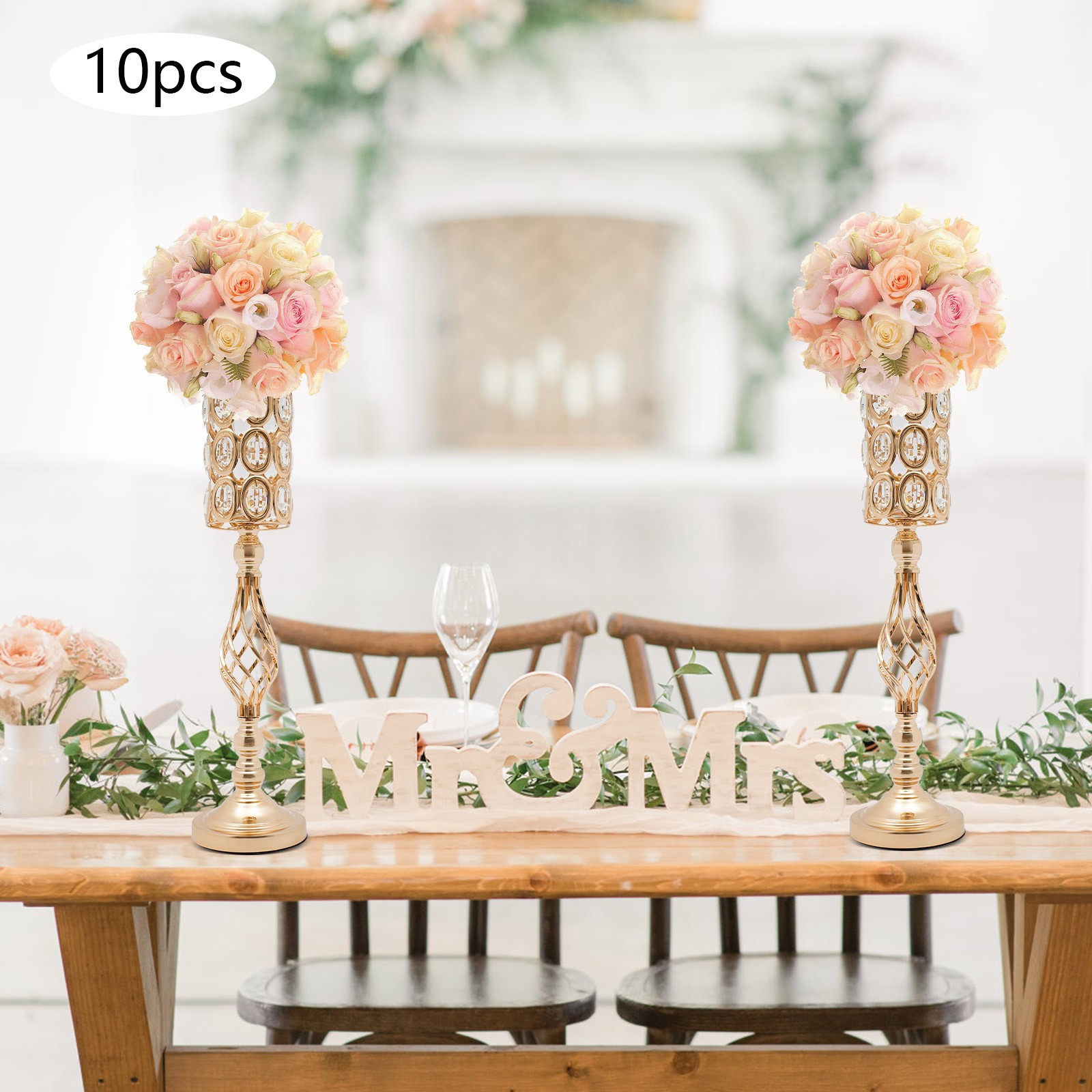 Wedding Flower Vases, 10Pcs Flower Vases for Centerpieces for Tables