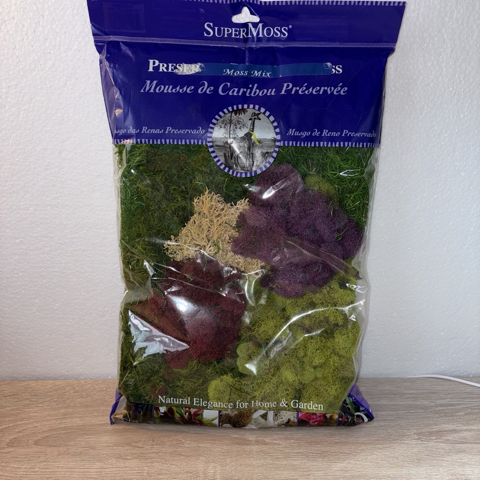 SuperMoss Preserved Moss Mix, Mixed Colors Color Enhanced Crafting