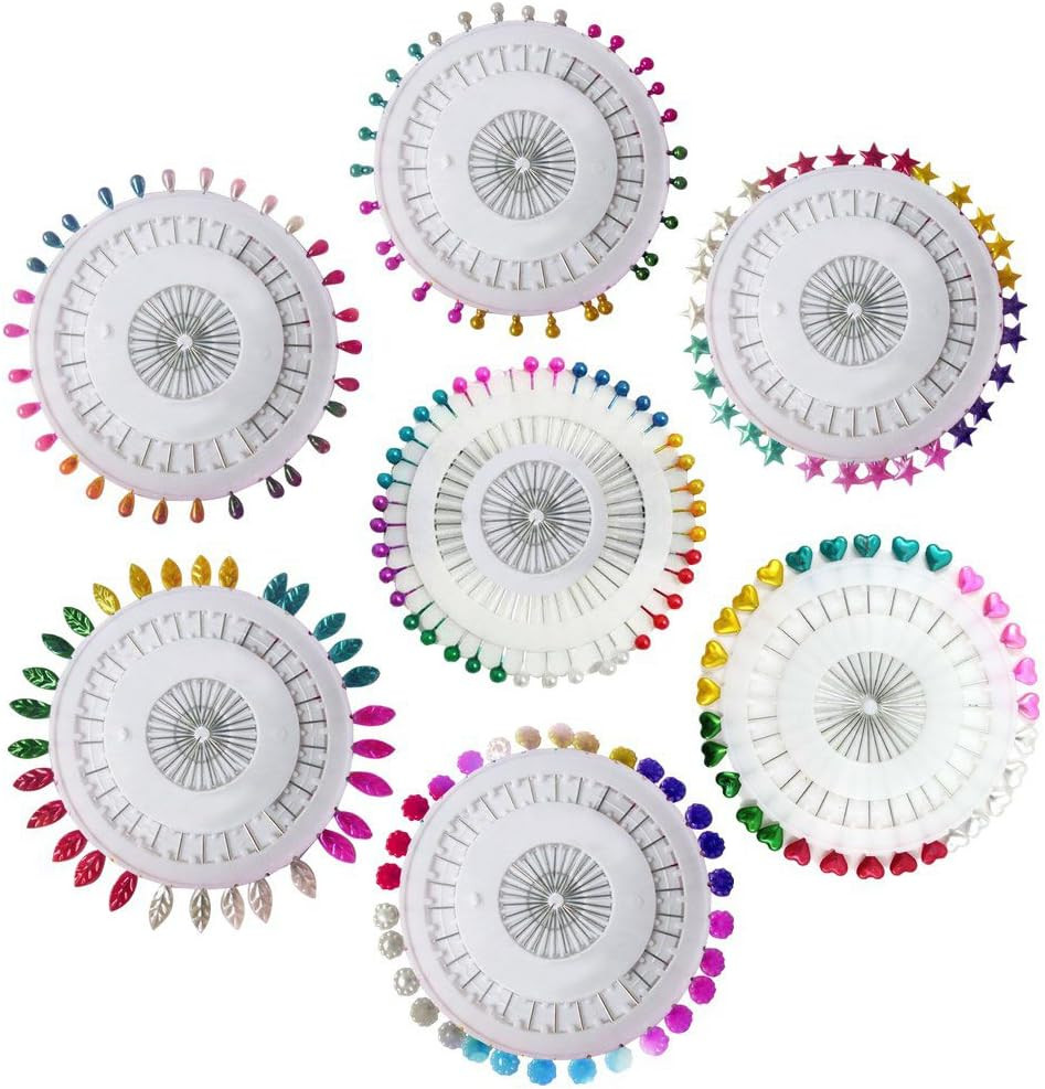 7 Sets 210Pcs Multi Color Pearlized Cucurbit Star Heart Leaf Flower Water Drop H