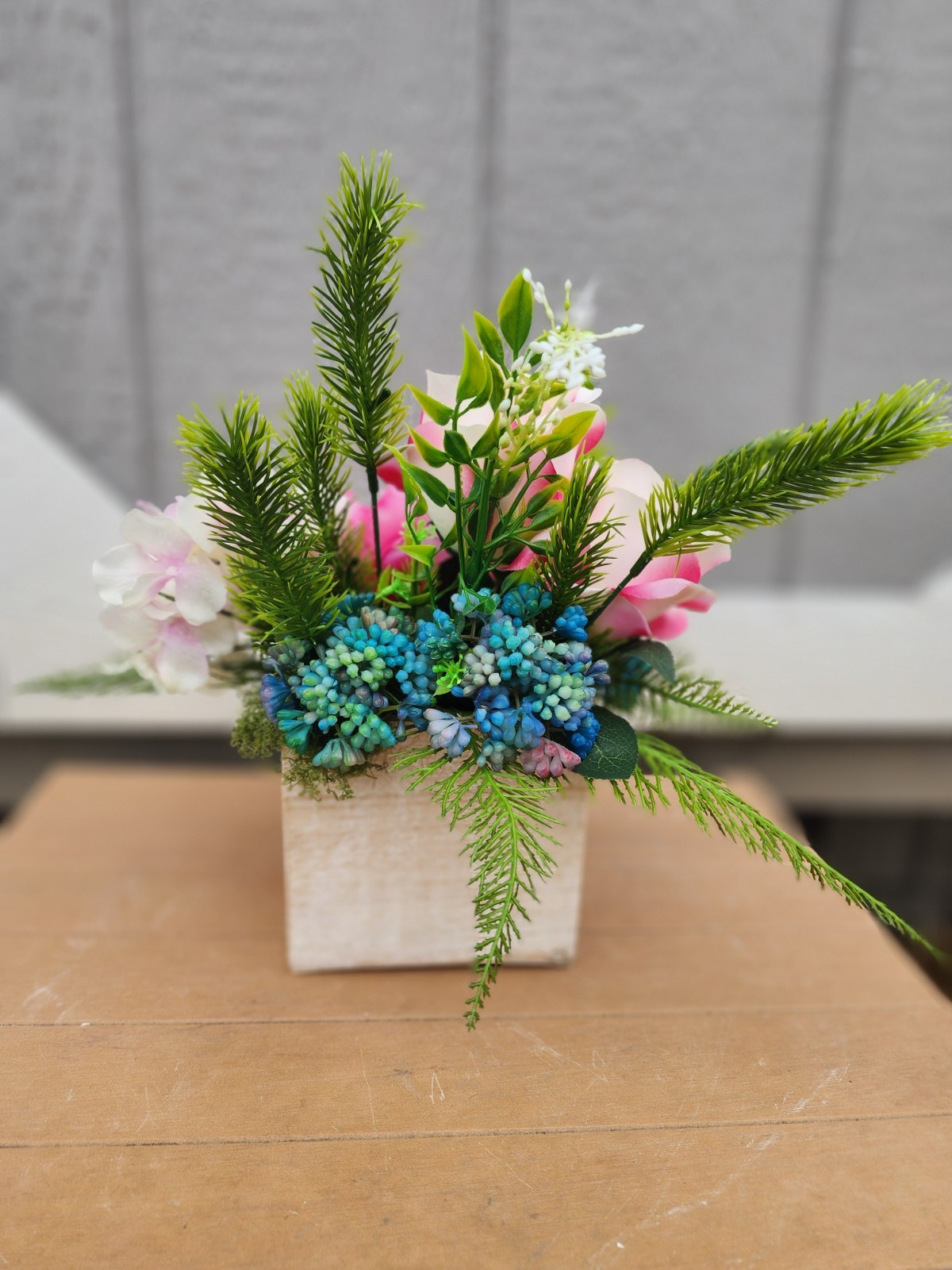 The Demi Princess Rose, Peony & Hydrangea Centerpiece Elegant Spring Floral
