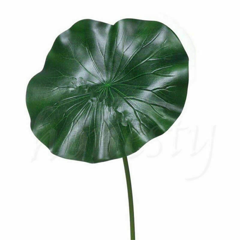 Large 40CM Artificial Water Lily Lotus Leaf Aquarium Pond Home Garden Decor