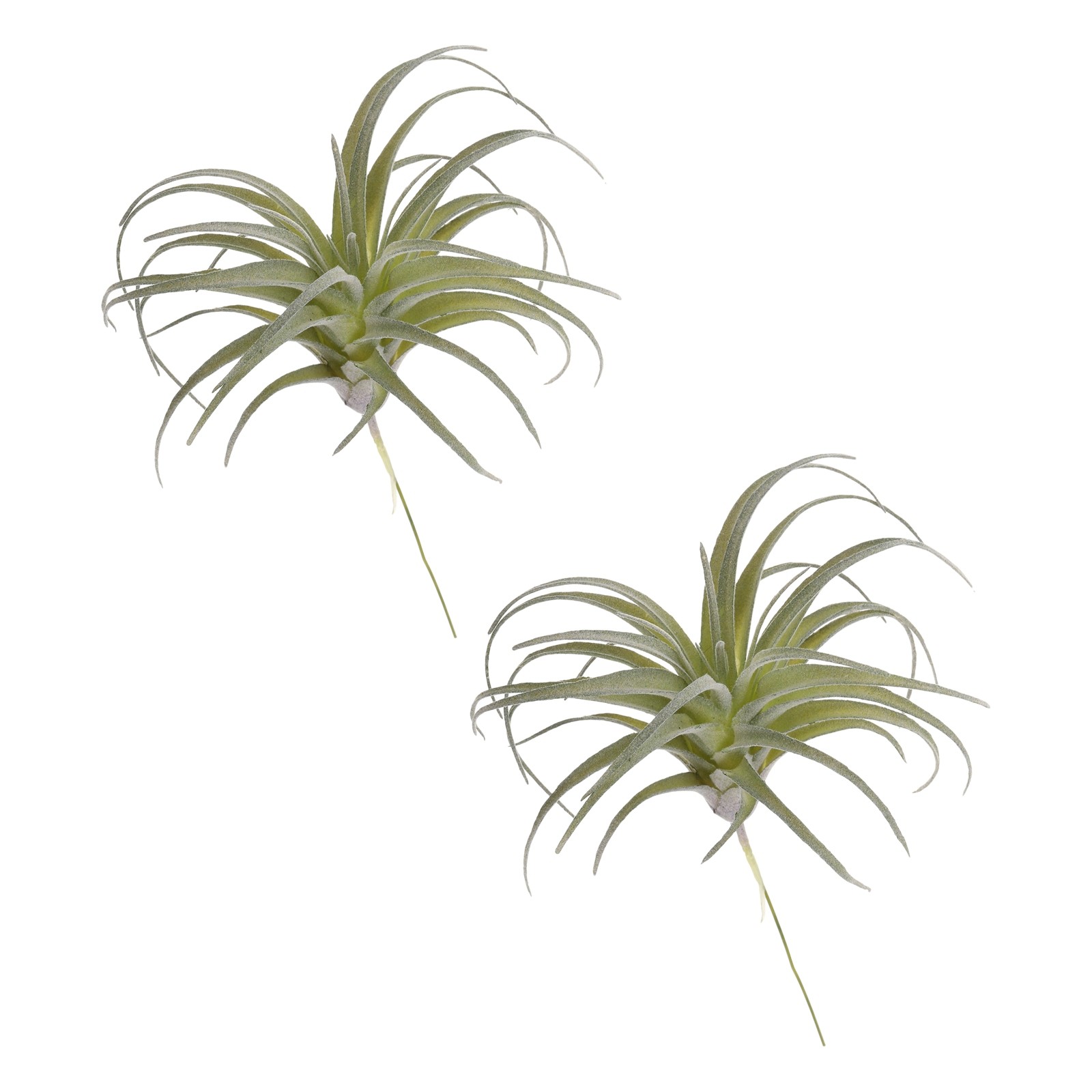 2Pcs Artificial Succulent Plants Fake Pineapple Grass 5″ Light Green