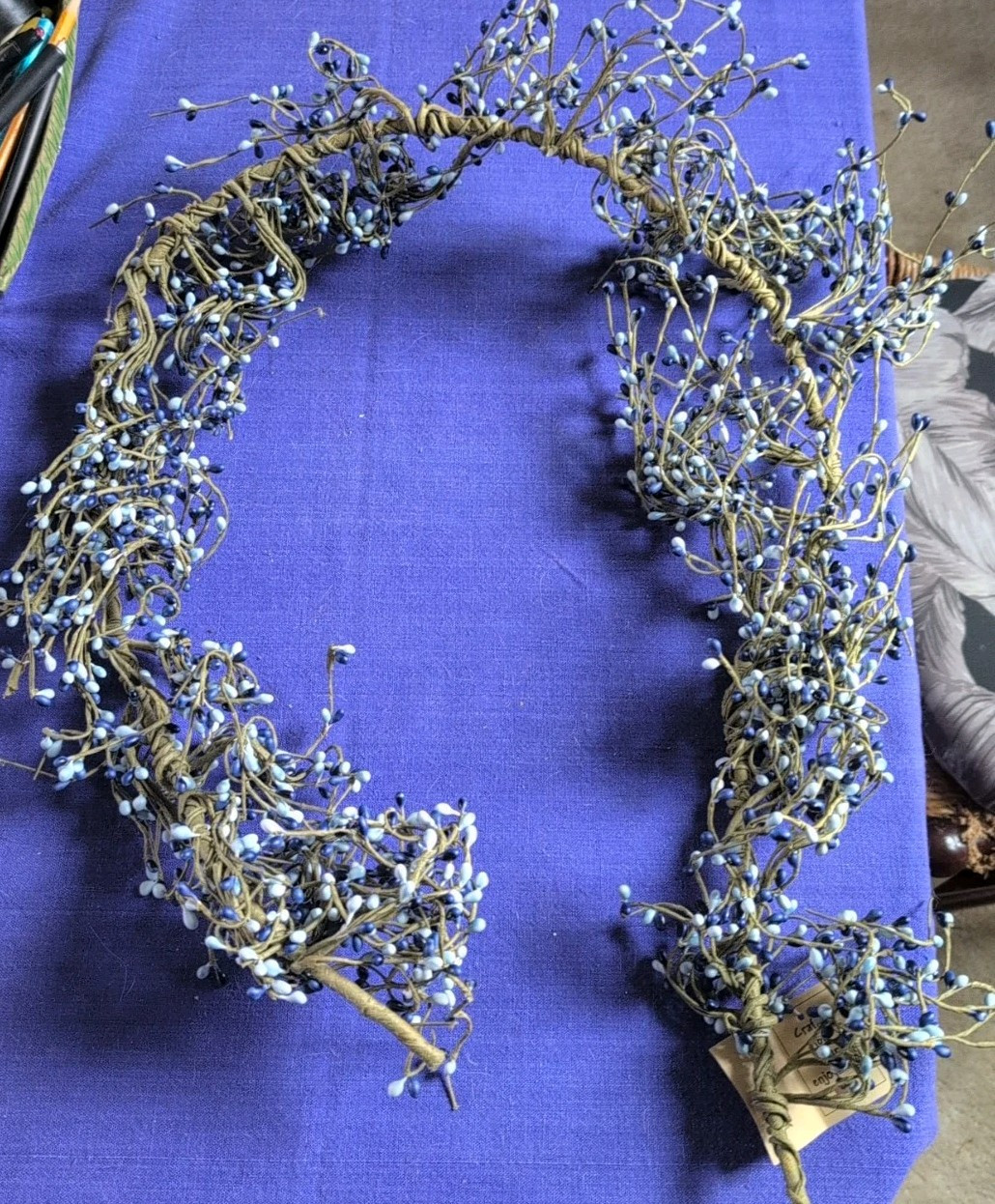Berry Garland / Country Blue Berry Garland / Wedding Garland Blueberry 4 Ft Swag