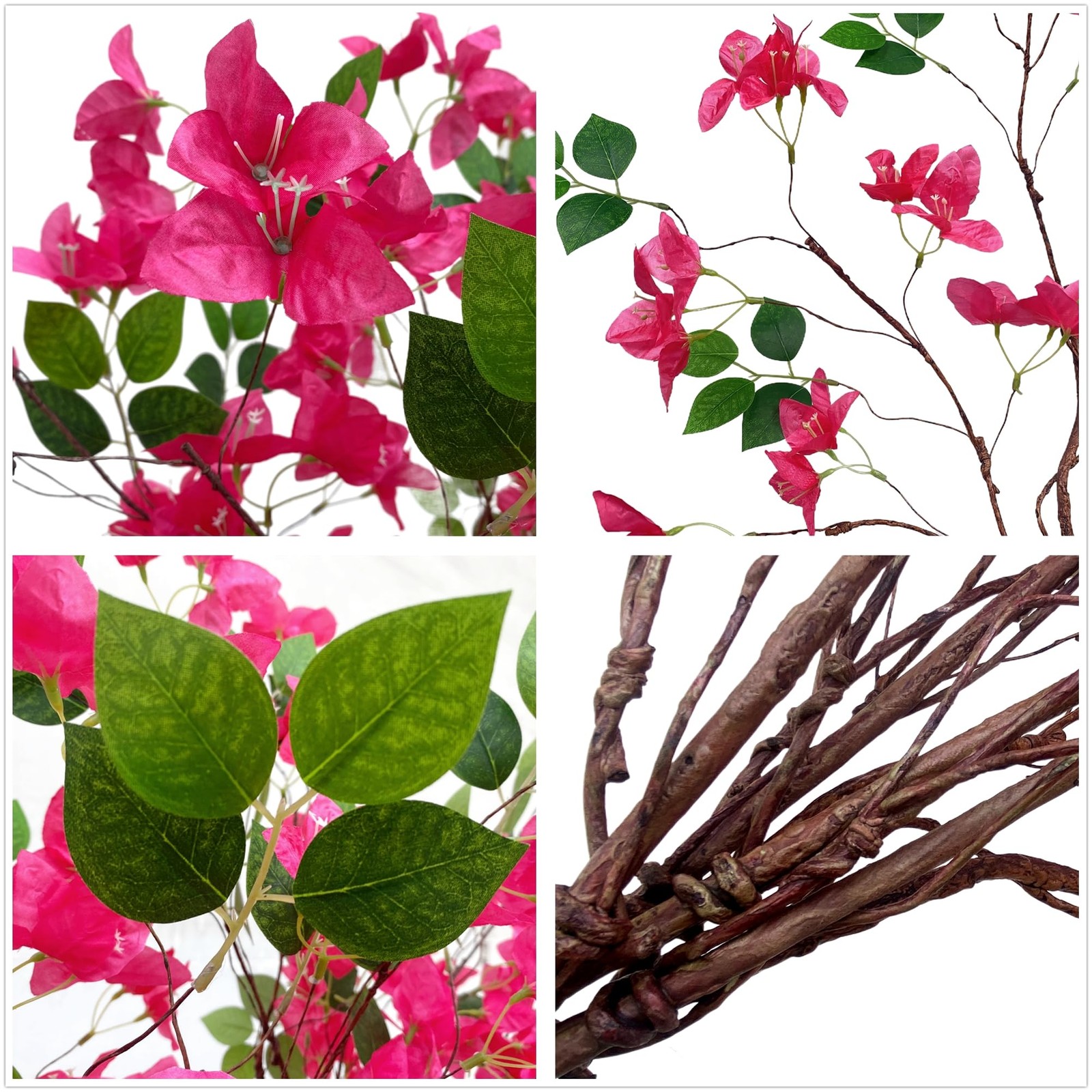 Pack Of 4 Long Artificial Bougainvillea Flower Stems 45 Silk Bougainvillea Plan