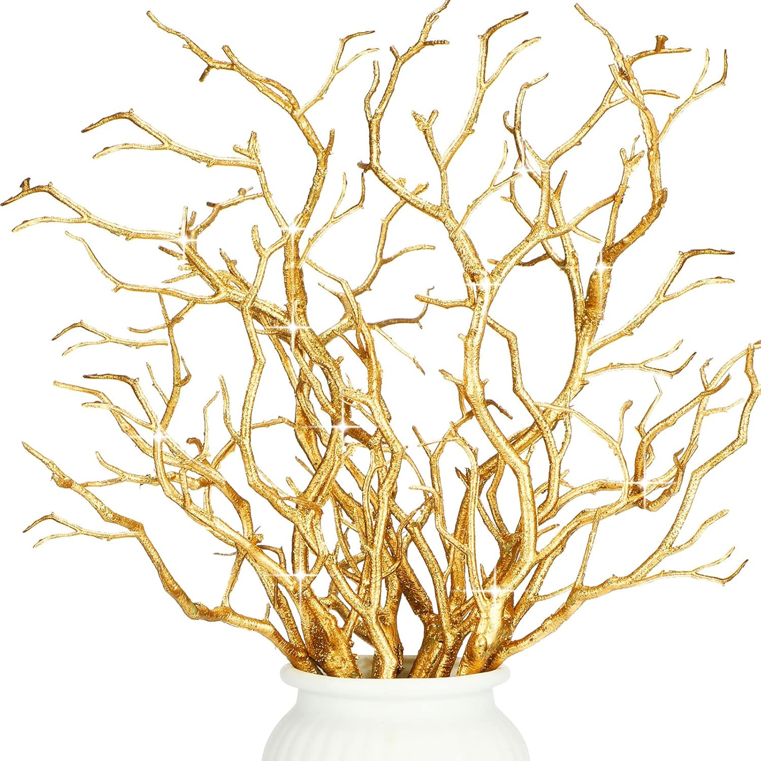 Geosar 13.8 Inch Small Manzanita Branches Plastic Faux Branches Artificial Antle