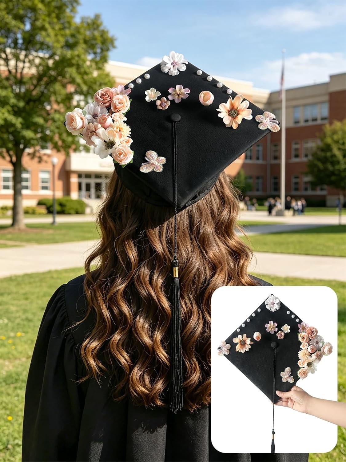 Artificial Flowers Fake Floral Heads for Crafts Weddings Home Decor 45 Pcs