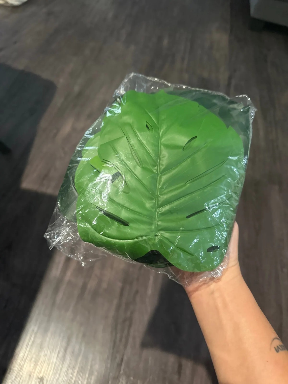 Artificial Palm Tree Realistic Faux Tropical Plant Plastic for Home Office Decor