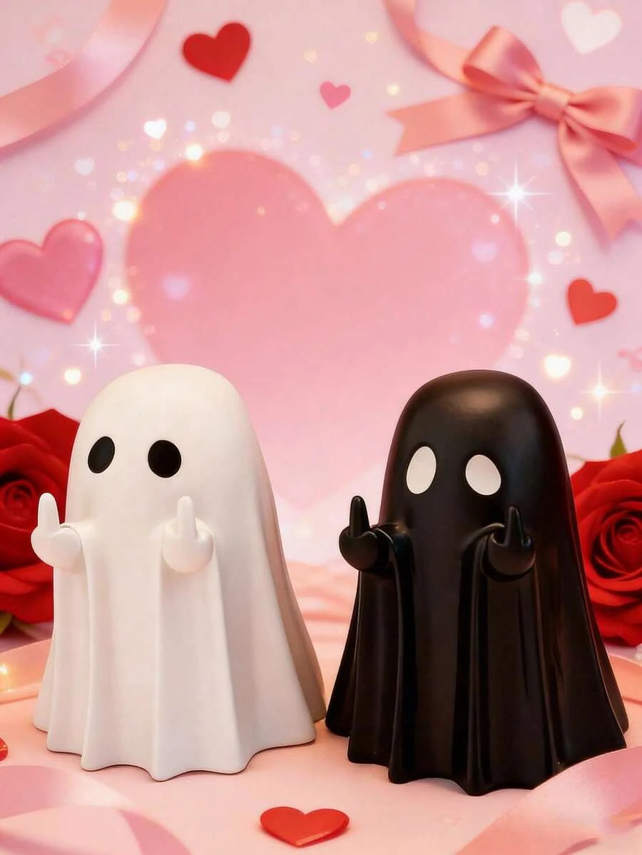 1PC/2PC Cute Black White Ghost Decoration Holiday Party Home Room Decor