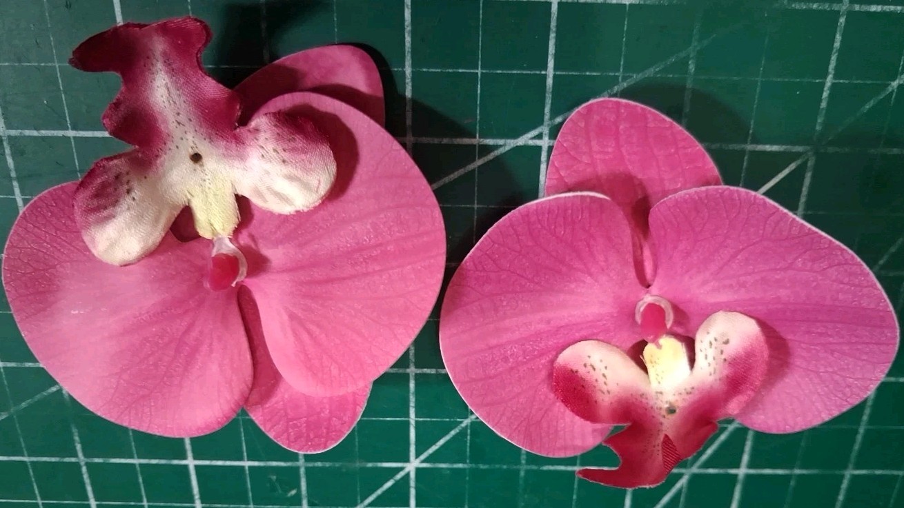 Artificial Silk Phalaenopsis Flower Heads, Fake Butterfly Orchid Heads for We…