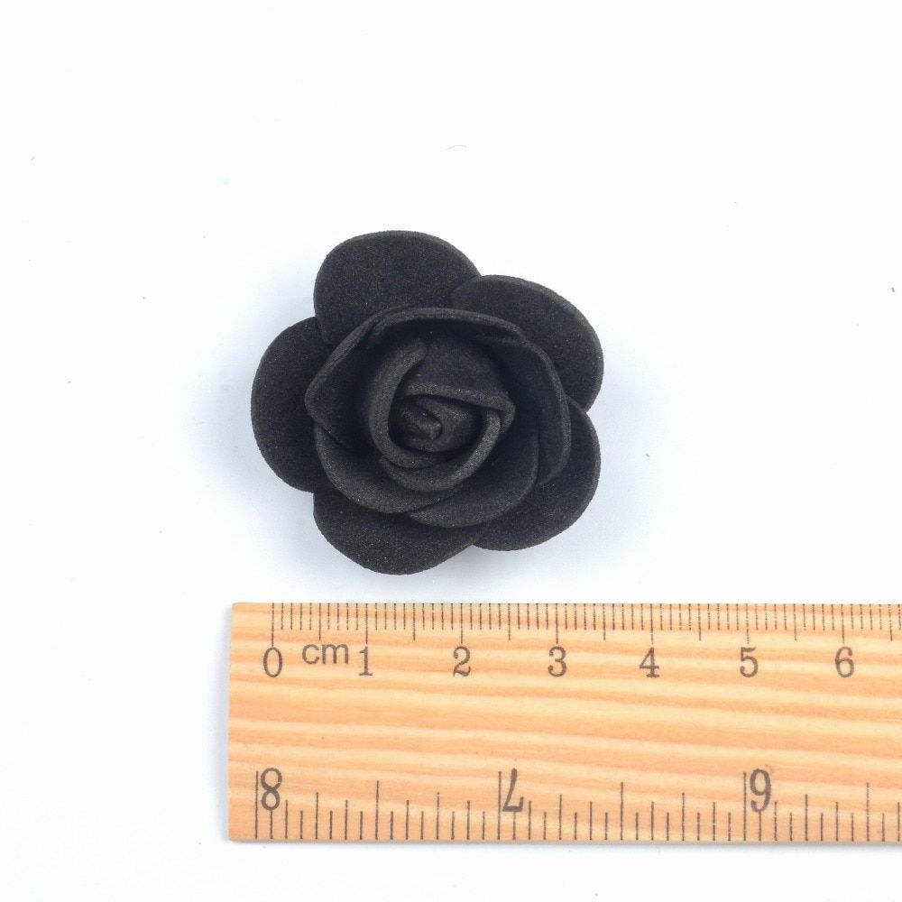 200-400pcs Artificial Foam Rose Head 3.5cm Flower For DIY Decor Valentine Gifts