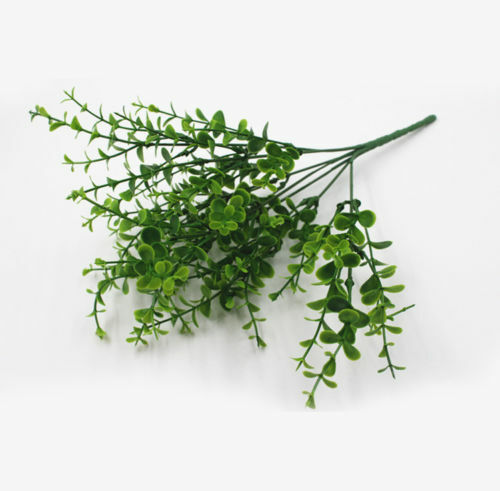 Hot Sale Green Plant Silk Leaf Foam Fake Artificial Foliage Flowers Home Decor
