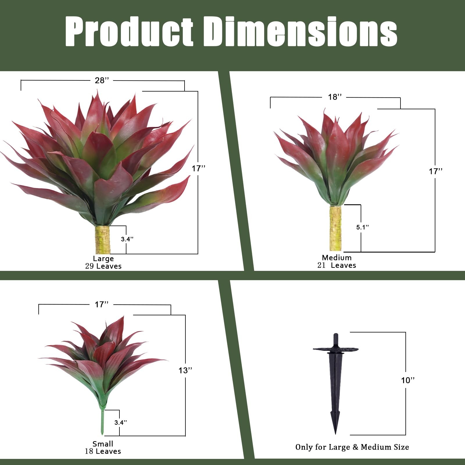 Best Artificial Agave Plants, Realistic UV Resistant Fake Aesthetic Plants for