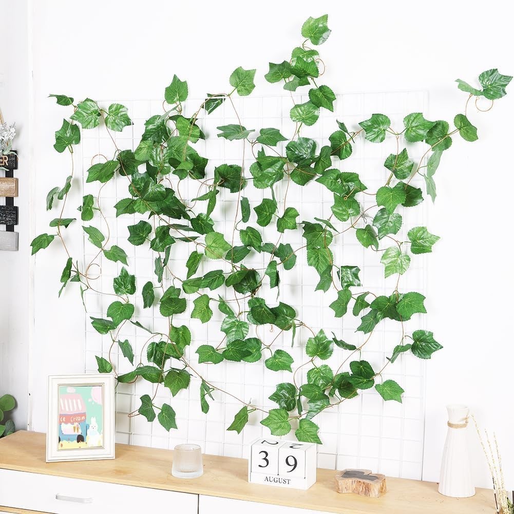 Reusable Artificial Grape Plant Garlands – 36 Leaves for Stunning Fall Display