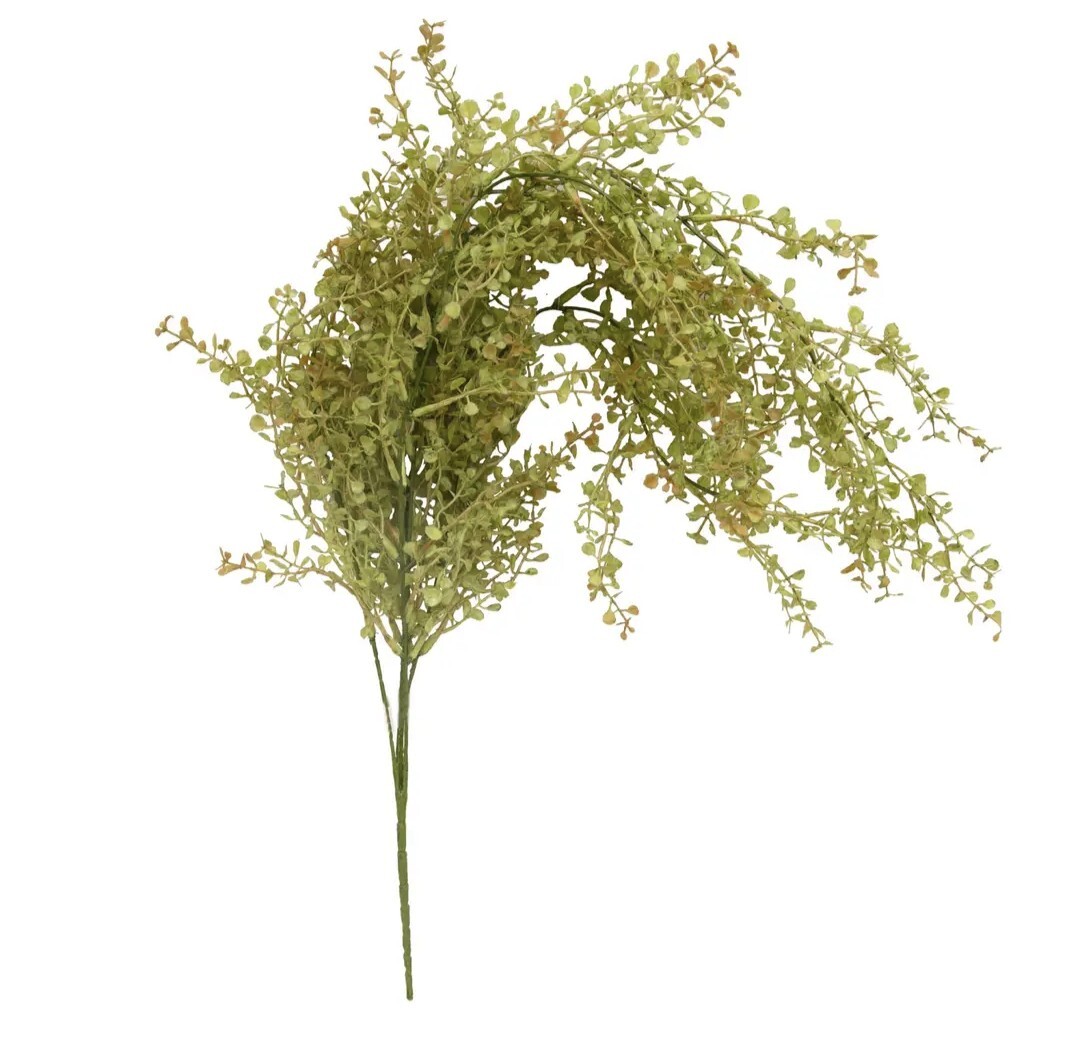 19″ Peppergrass Baby’s Grass Hanging Floral Pick Decor Accent