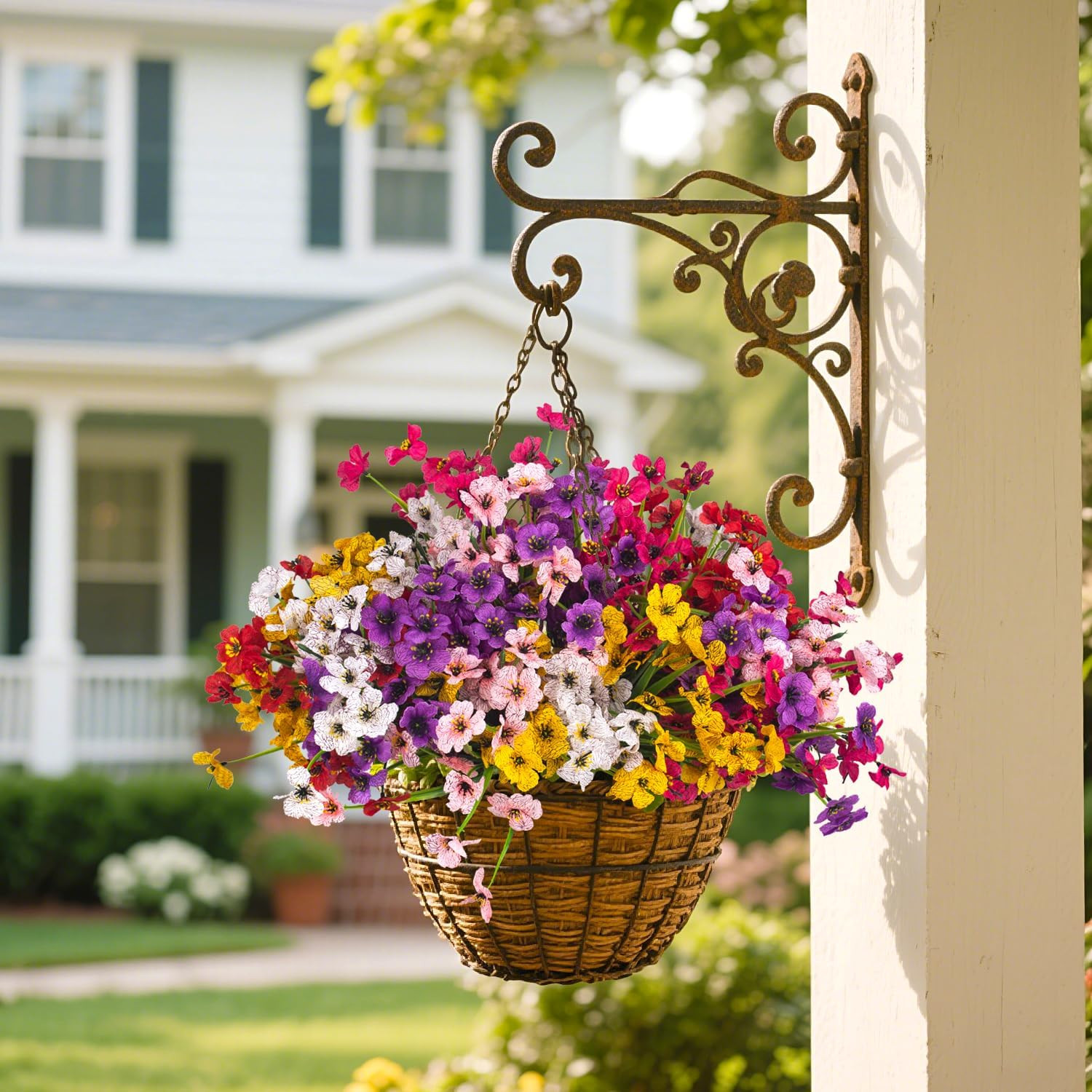 24 UV-Resistant Artificial Flowers for Indoor & Outdoor Decor – Weatherproof!
