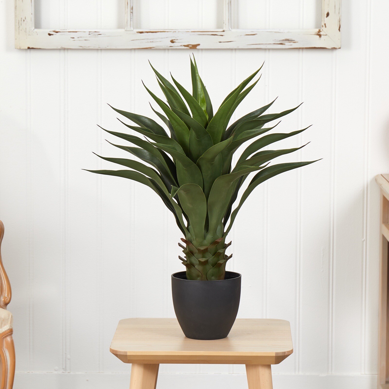 28″ Agave Succulent Artificial Plant w/31 Lvs Home Office Decor. Retail $89
