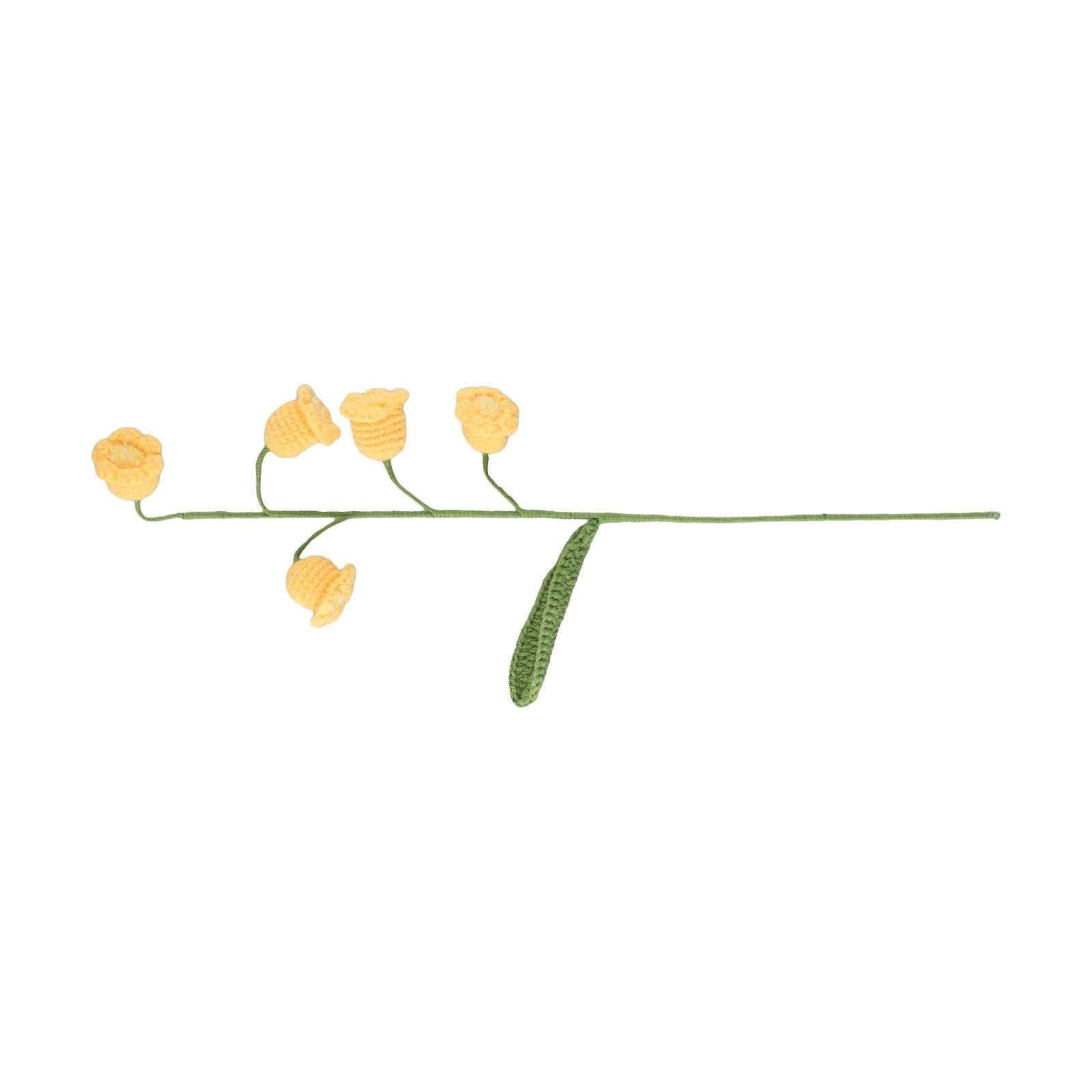 Contemporary home decor Handmade lily of the valley bouquet with wool