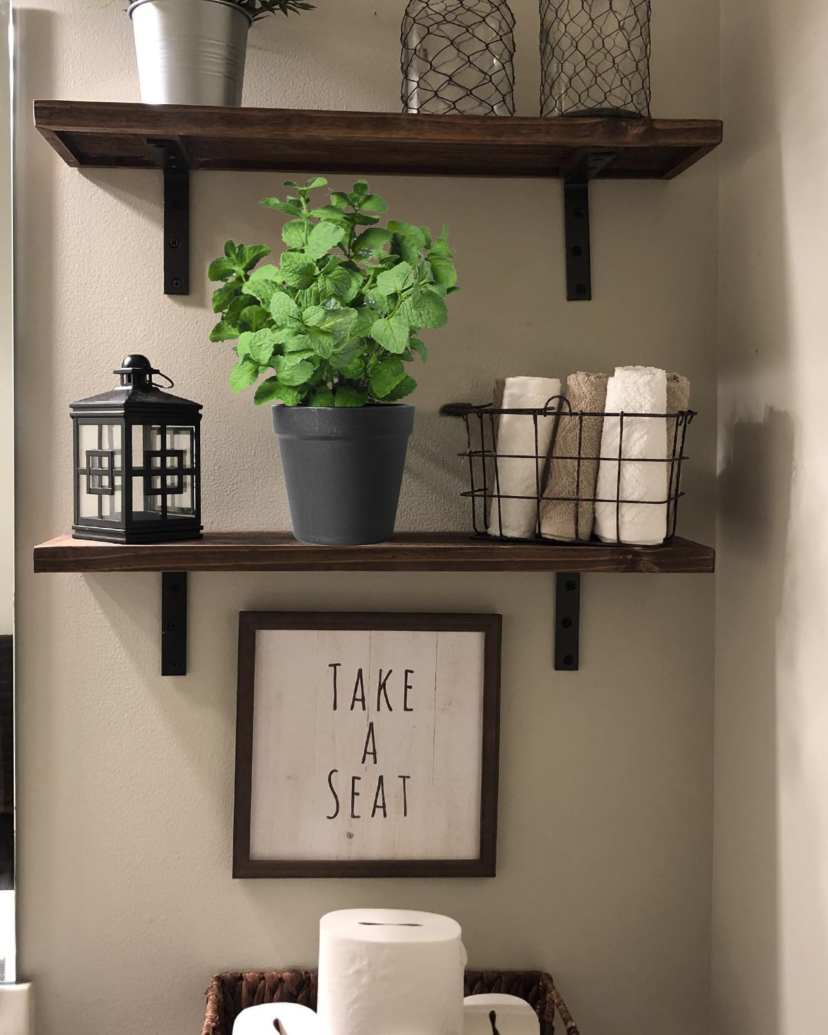 Small Fake Plants Mint Artificial Potted Plants for Home Office Bathroom Shelf F